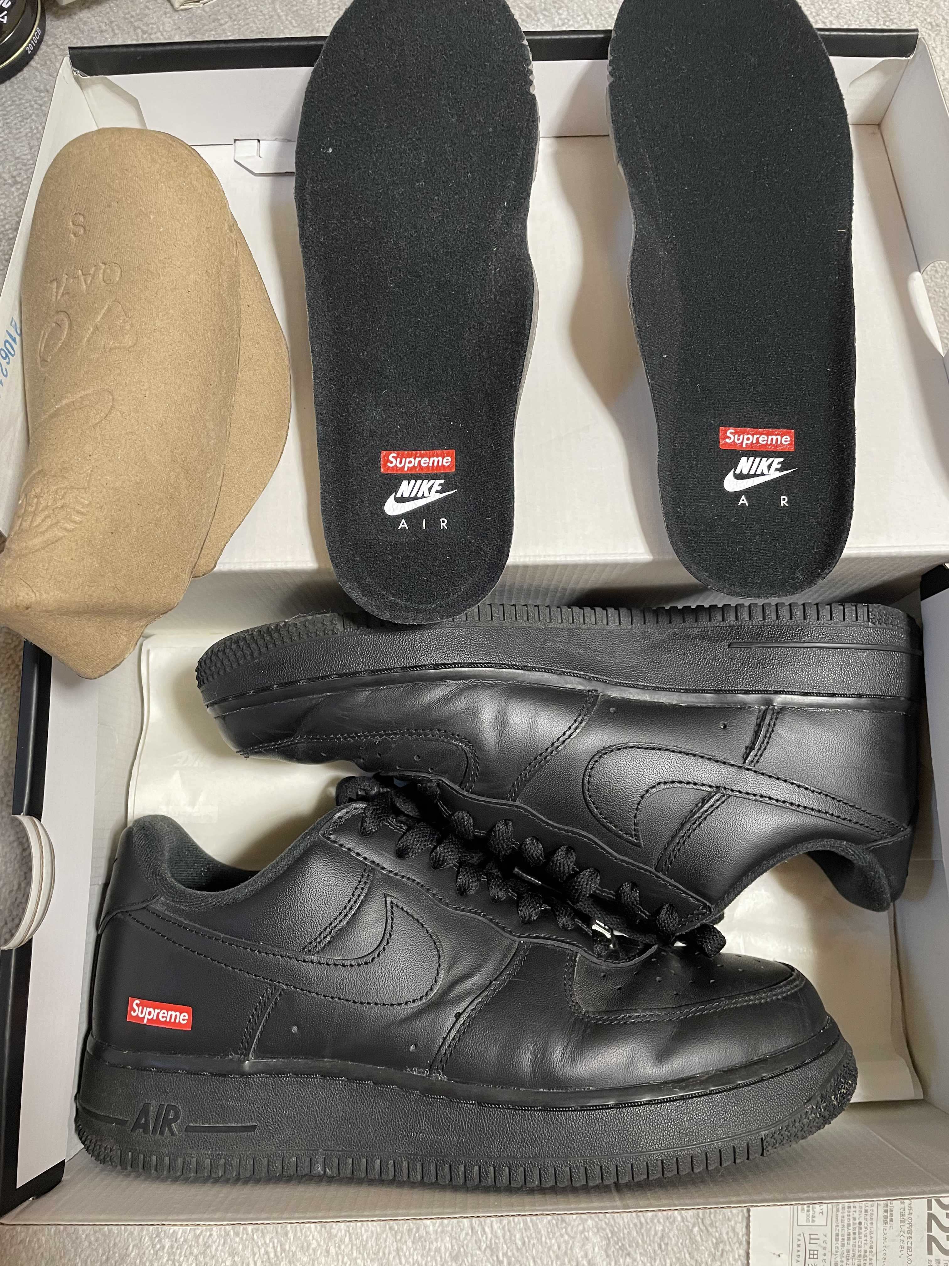 Supreme × Nike Air Force 1 Low "Black"