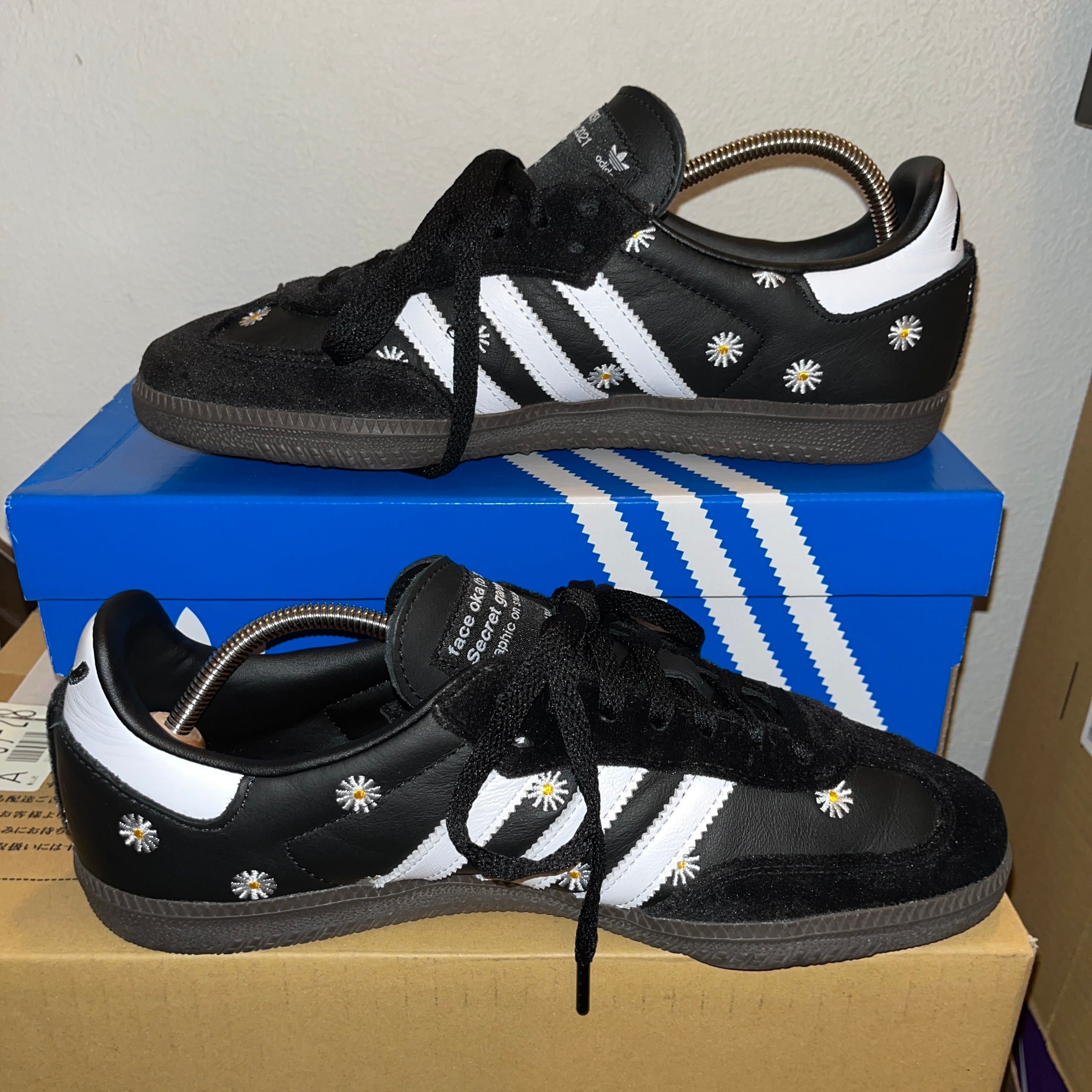 atmos × FACE × adidas Samba "Core Black/Footwear White"