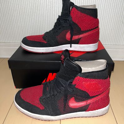 NIKE AIR JORDAN 1 RETRO HIGH FLYKNIT BREDの新品/中古フリマ(通販