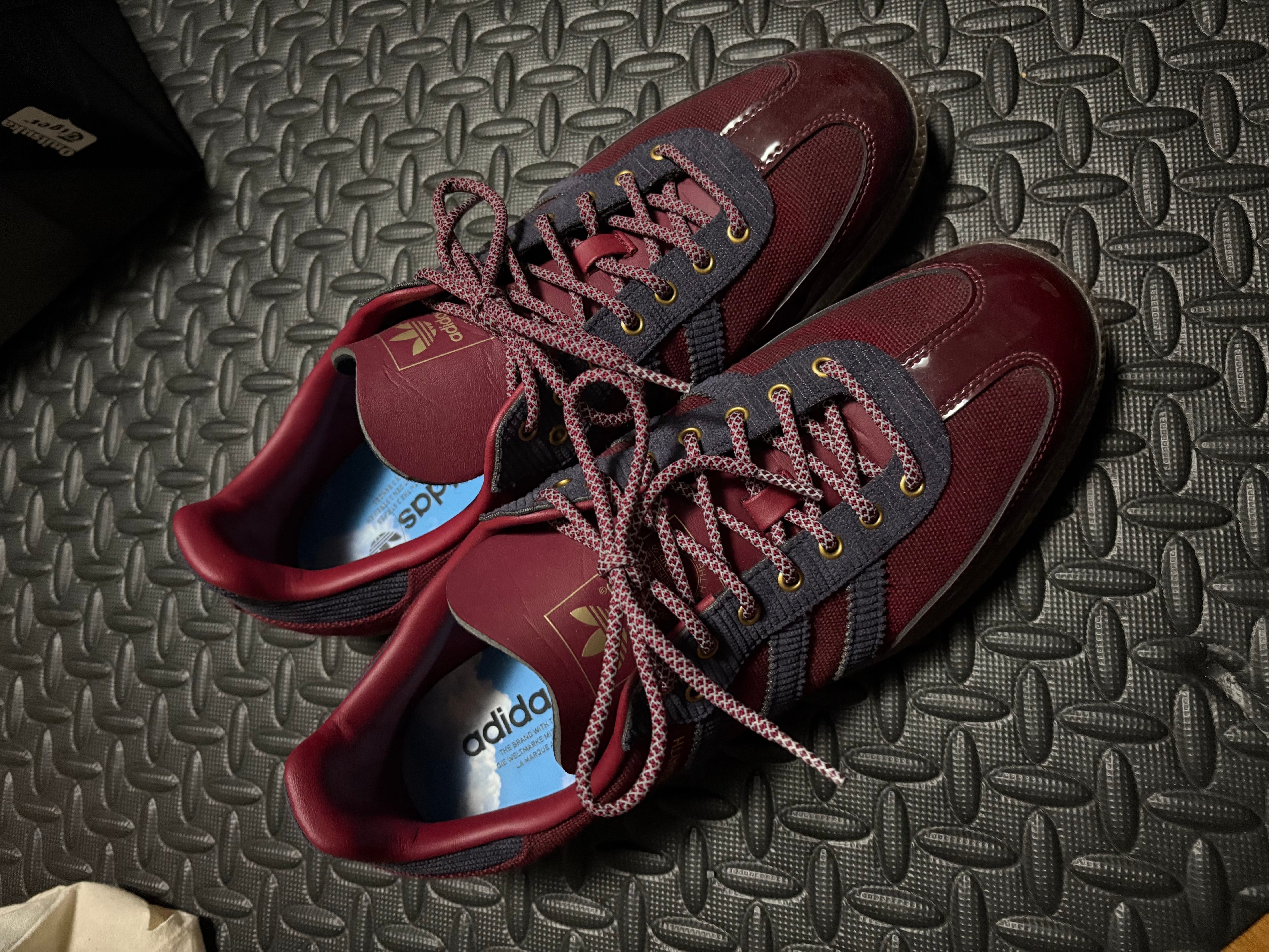 Alwayth × adidas Samba OG "College Burgundy/Aurora Black/Matte Gold"