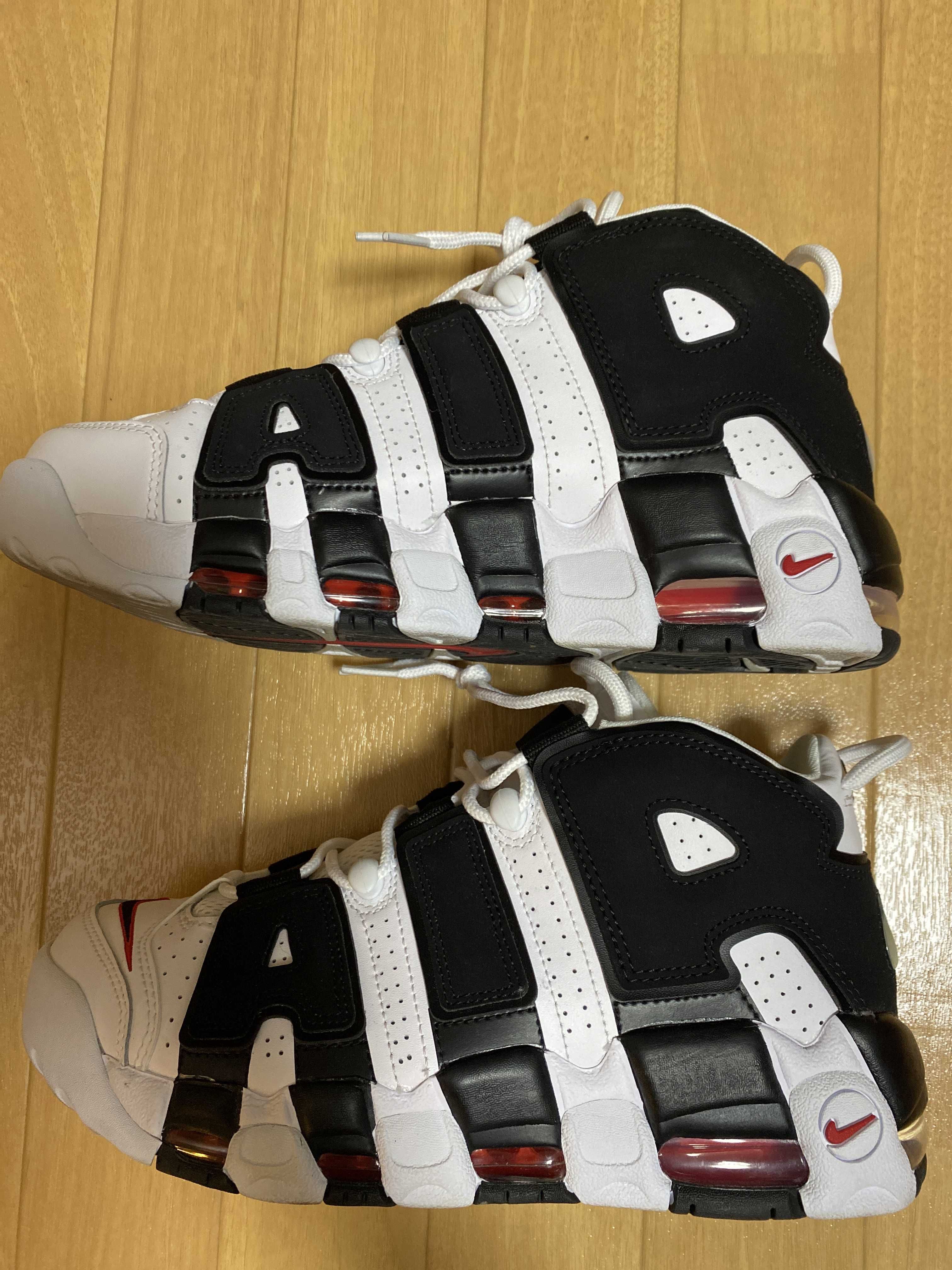 NIKE AIR MORE UPTEMPO "WHITE/BLACK/UNIVERSITY RED"(2020)