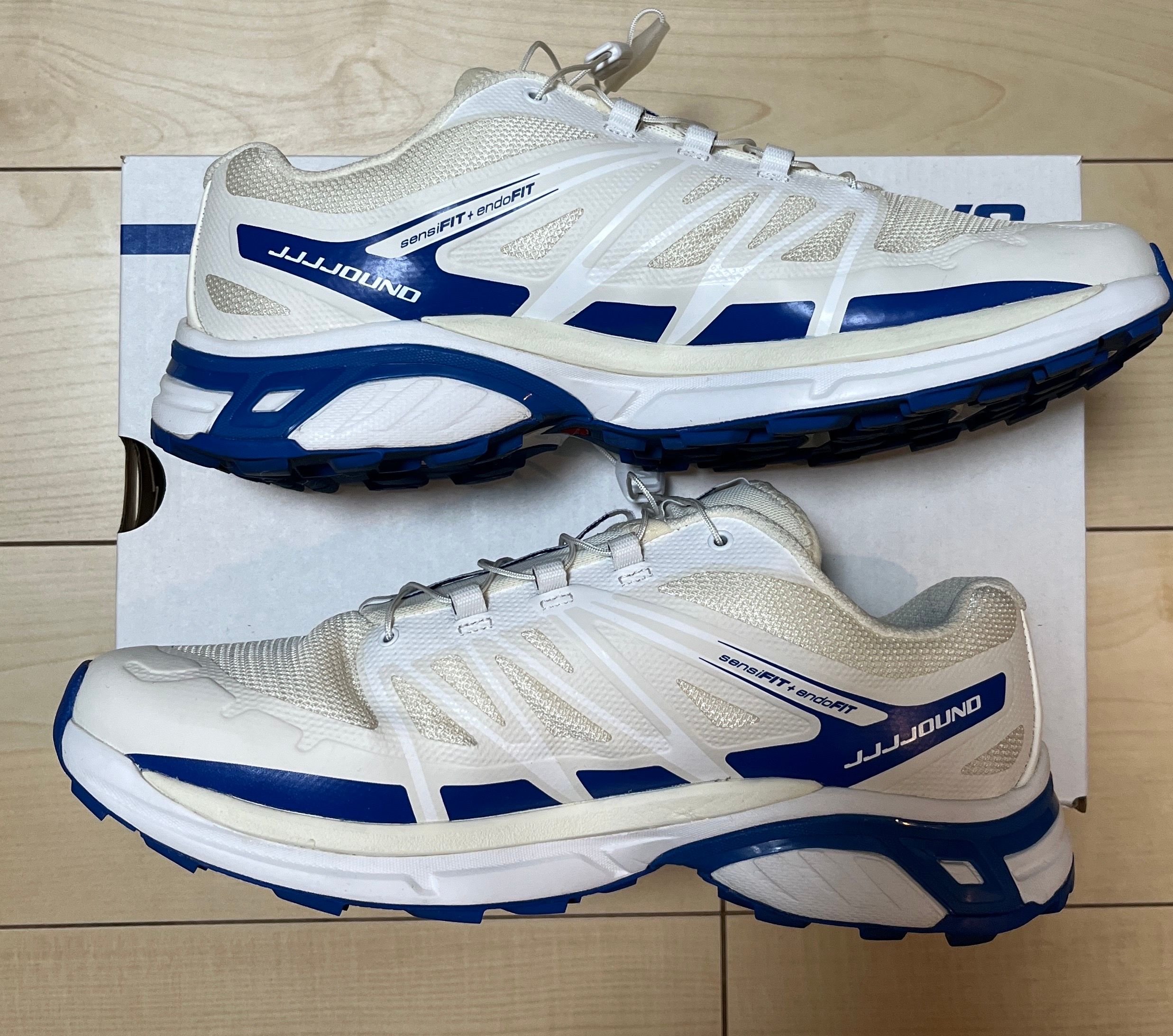 JJJJound × Salomon XT-Wings 2 "Vanilla Ice/White/Lapis Blue"