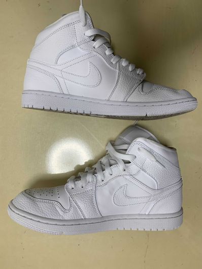 Nike Air Jordan 1 Mid "Triple White"(2020)
