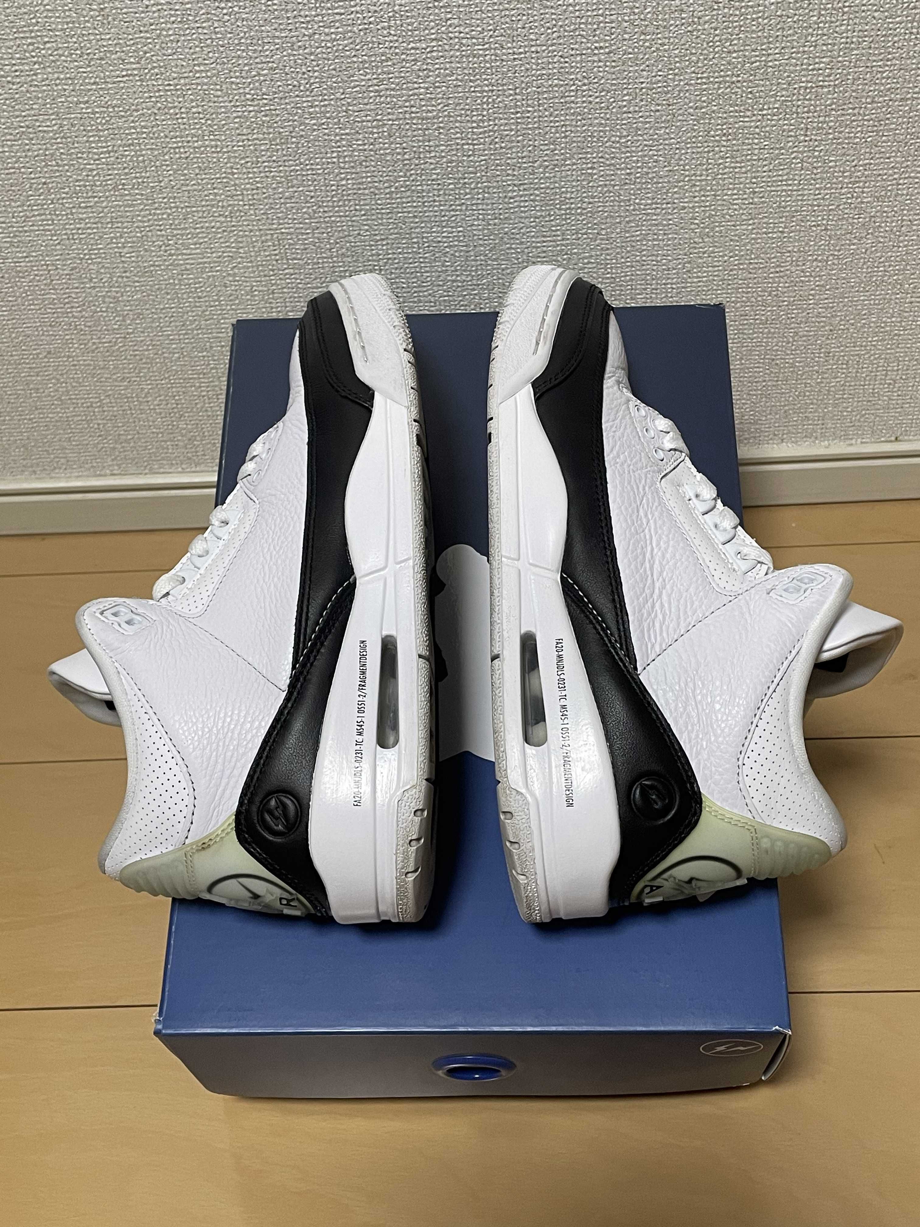 Fragment × Nike Air Jordan 3 "White/Black"