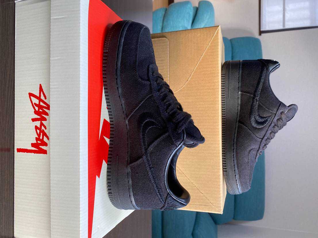 Stussy × Nike Air Force 1 Low "Triple Black"