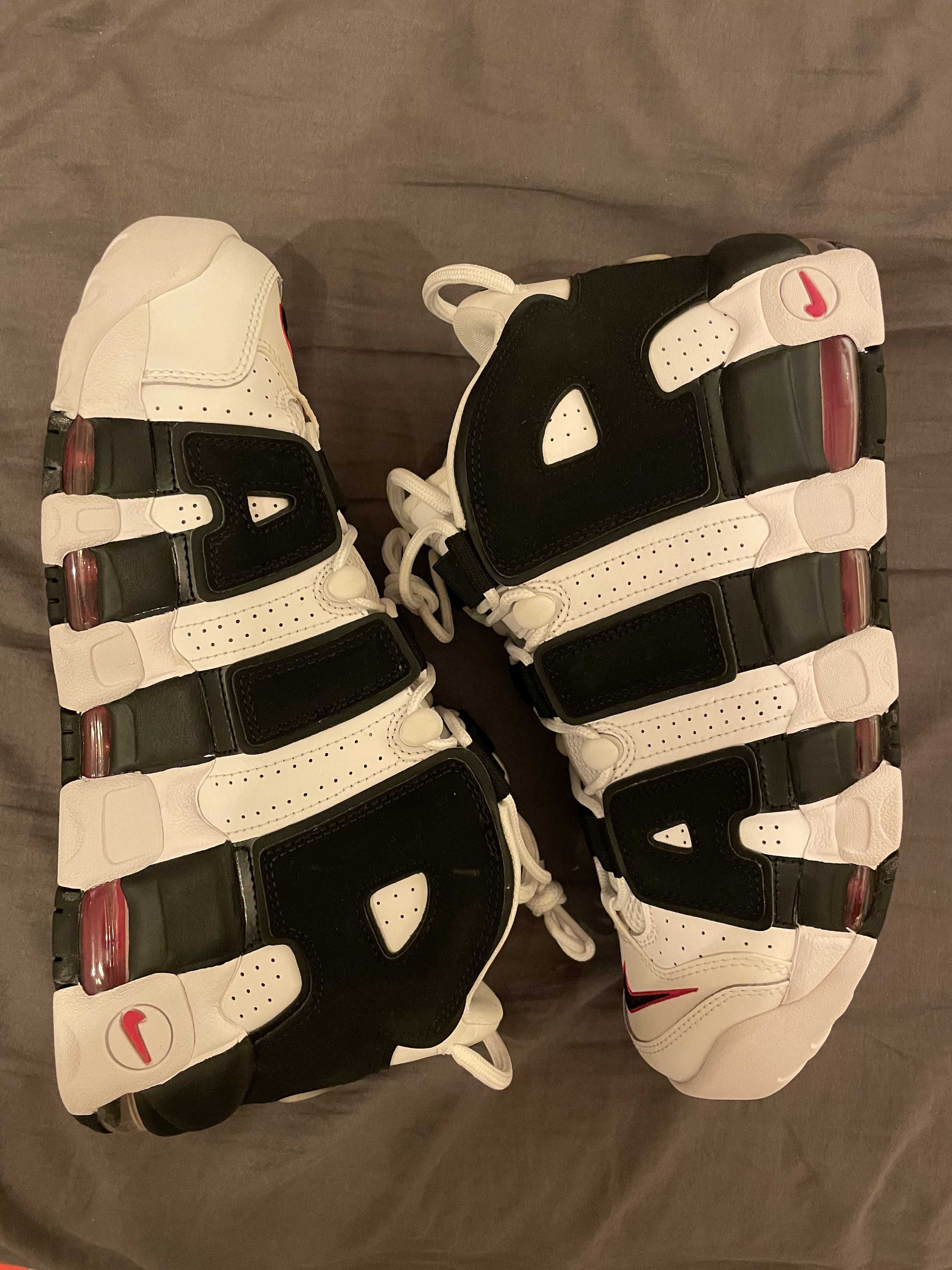 Nike Air More up Tempo "White/Black/University Red"(~2018)