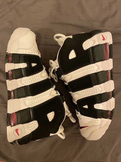 Nike Air More up Tempo "White/Black/University Red"(~2018)