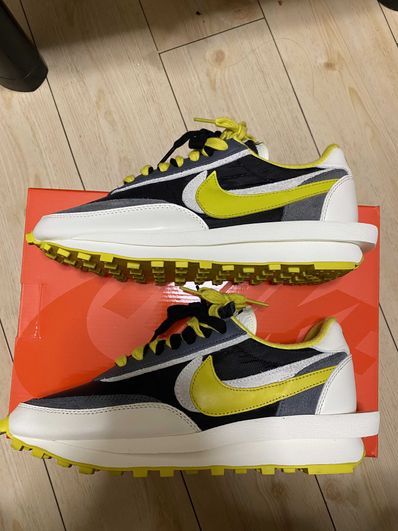 UNDERCOVER × sacai × Nike LD Waffle "Black/Sail-Dark Grey-Bright Citron"