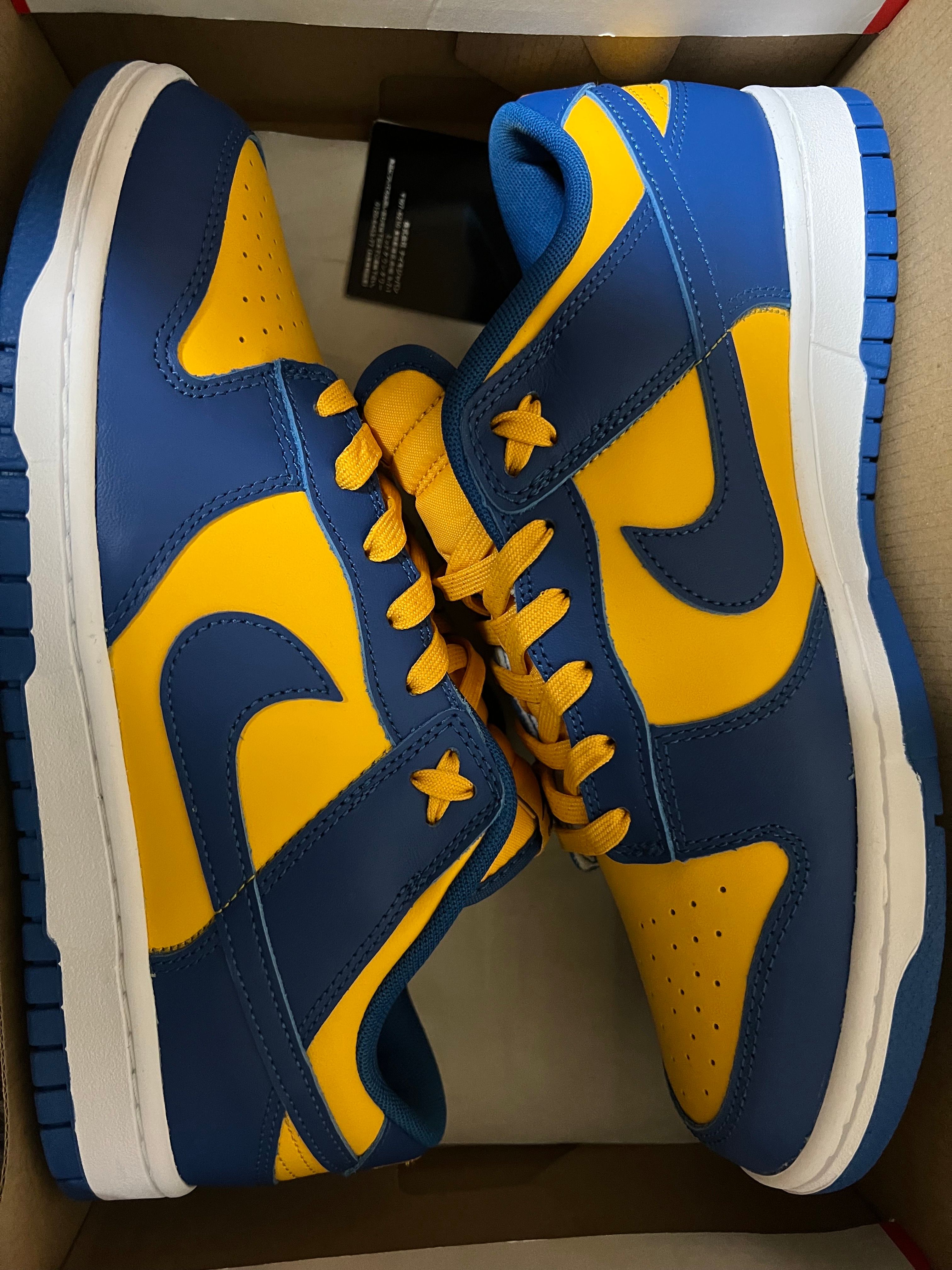 Nike Dunk Low "Blue Jay and University Gold"