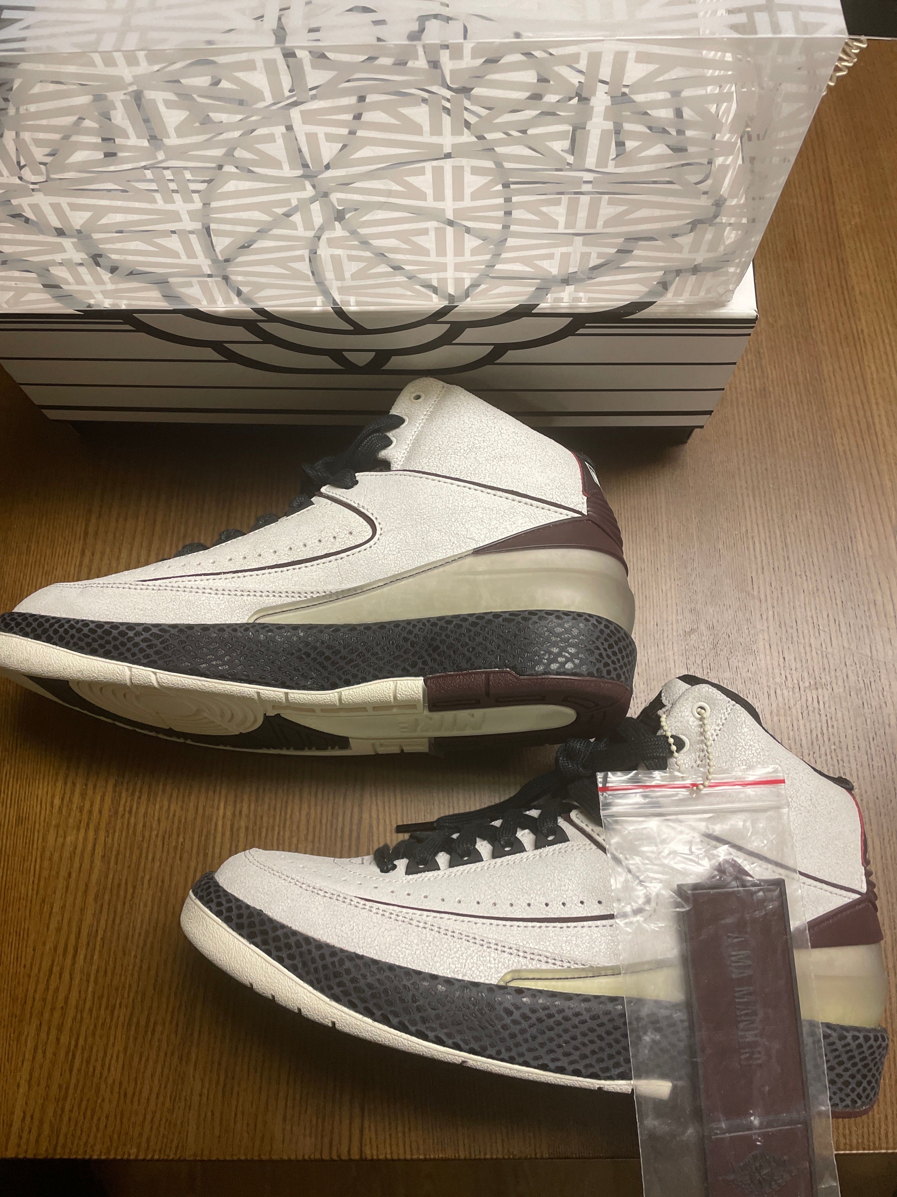 A Ma Maniere × Nike Air Jordan 2 "Airness/Sail and Burgundy"