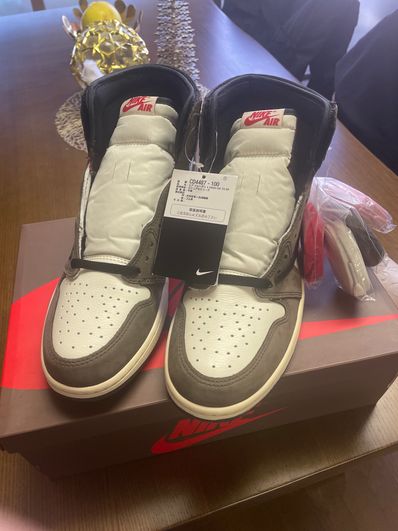 Travis Scott × Nike Air Jordan 1 Retro High OG TS SP "Sail/Dark Mocha"