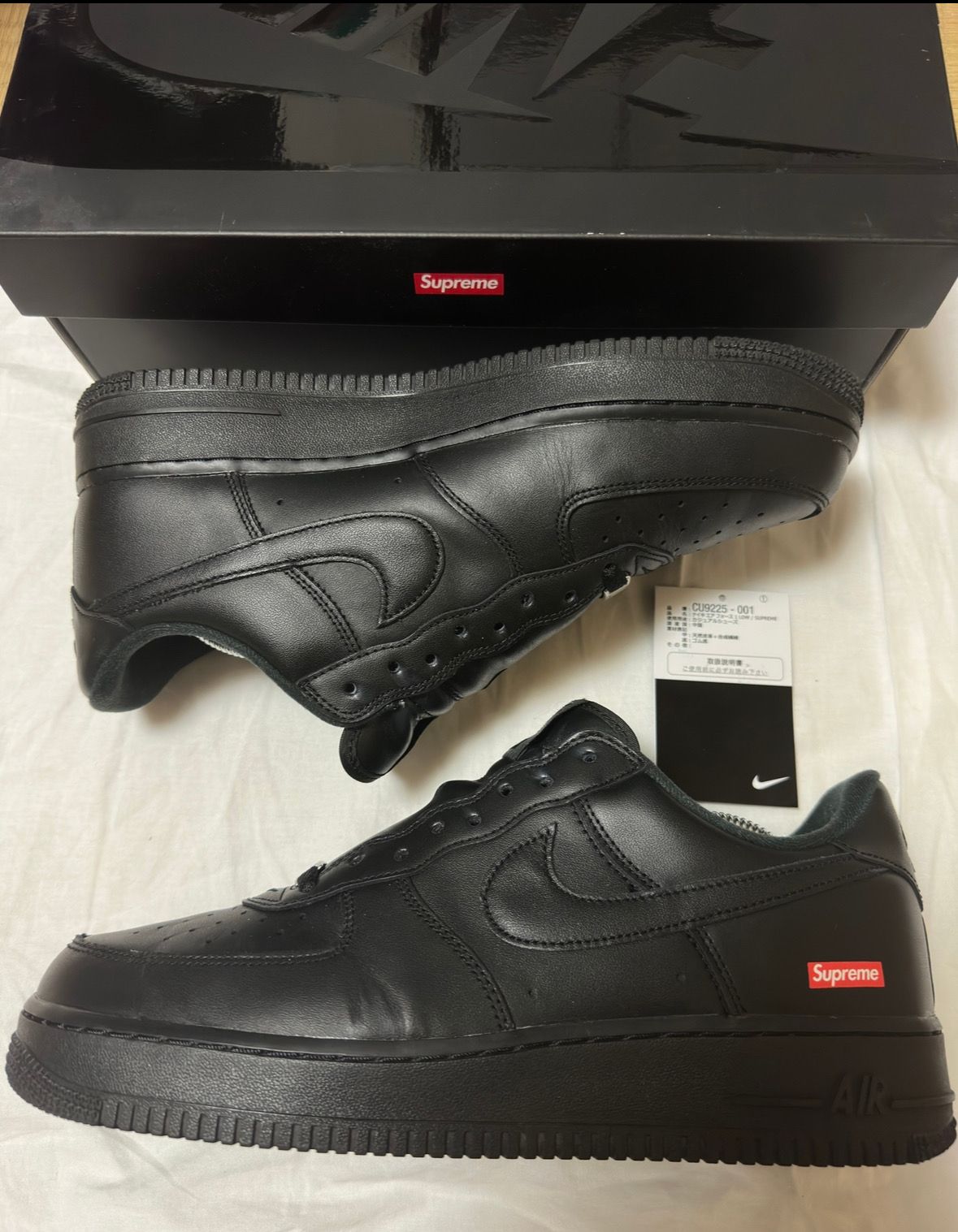 Supreme × Nike Air Force 1 Low "Black"