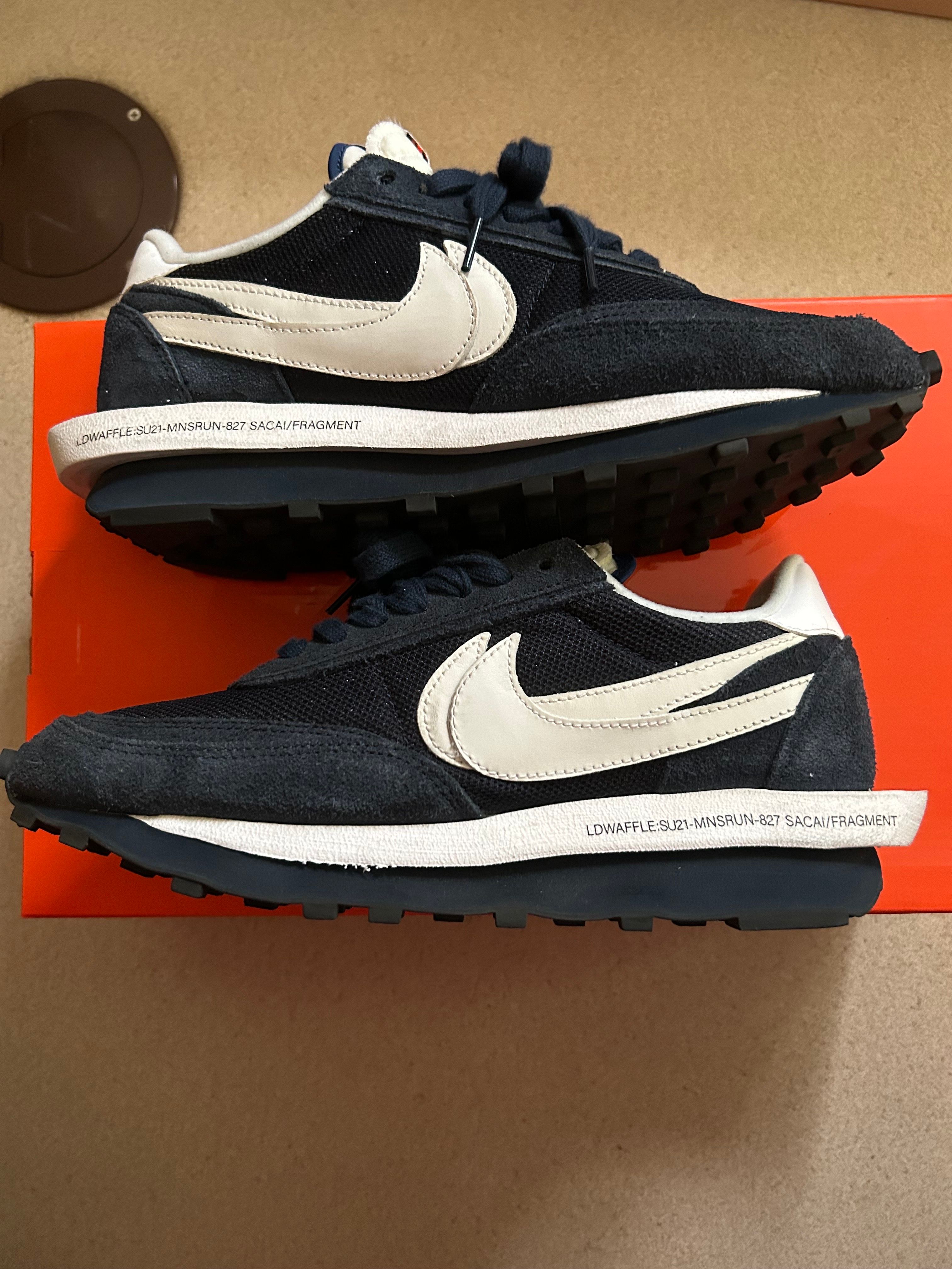 Fragment × sacai × Nike LD Waffle "Blackended Blue"