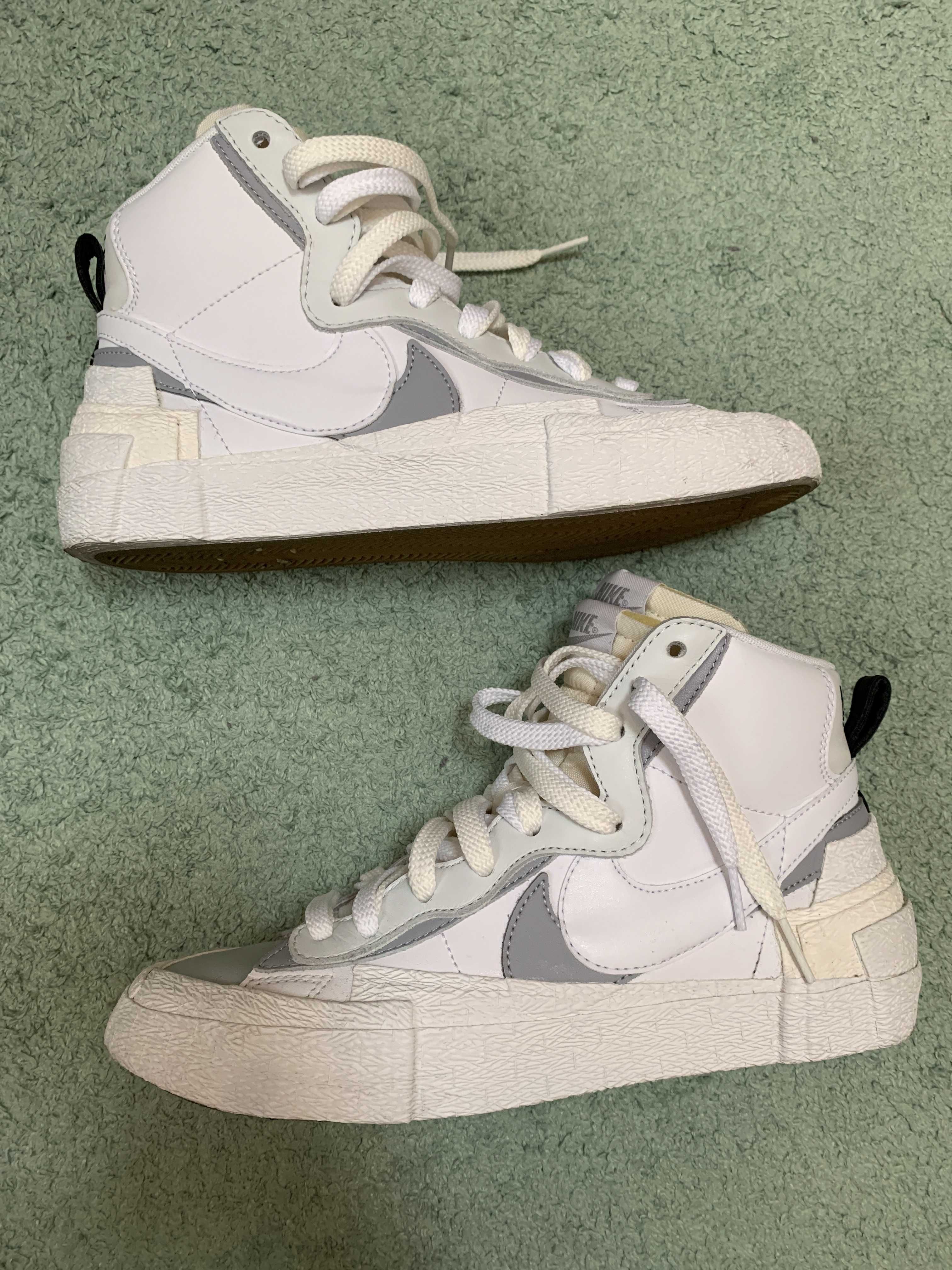 sacai × NIKE BLAZER MID "WHITE/WOLF GREY"