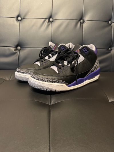 Nike Air Jordan 3 Retro "Black/Court Purple"