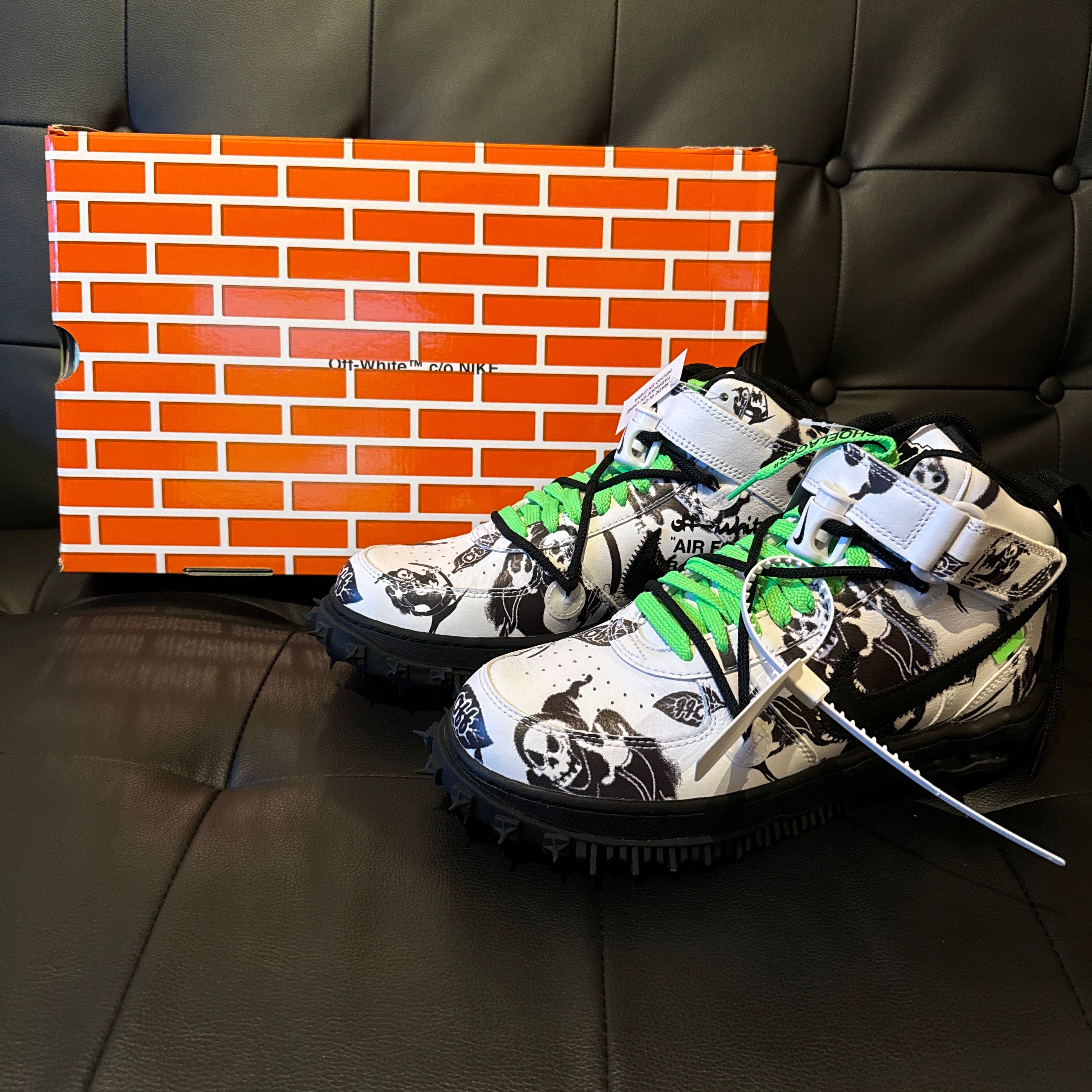 Off-White × Nike Air Force 1 Mid "Grim Reaper"