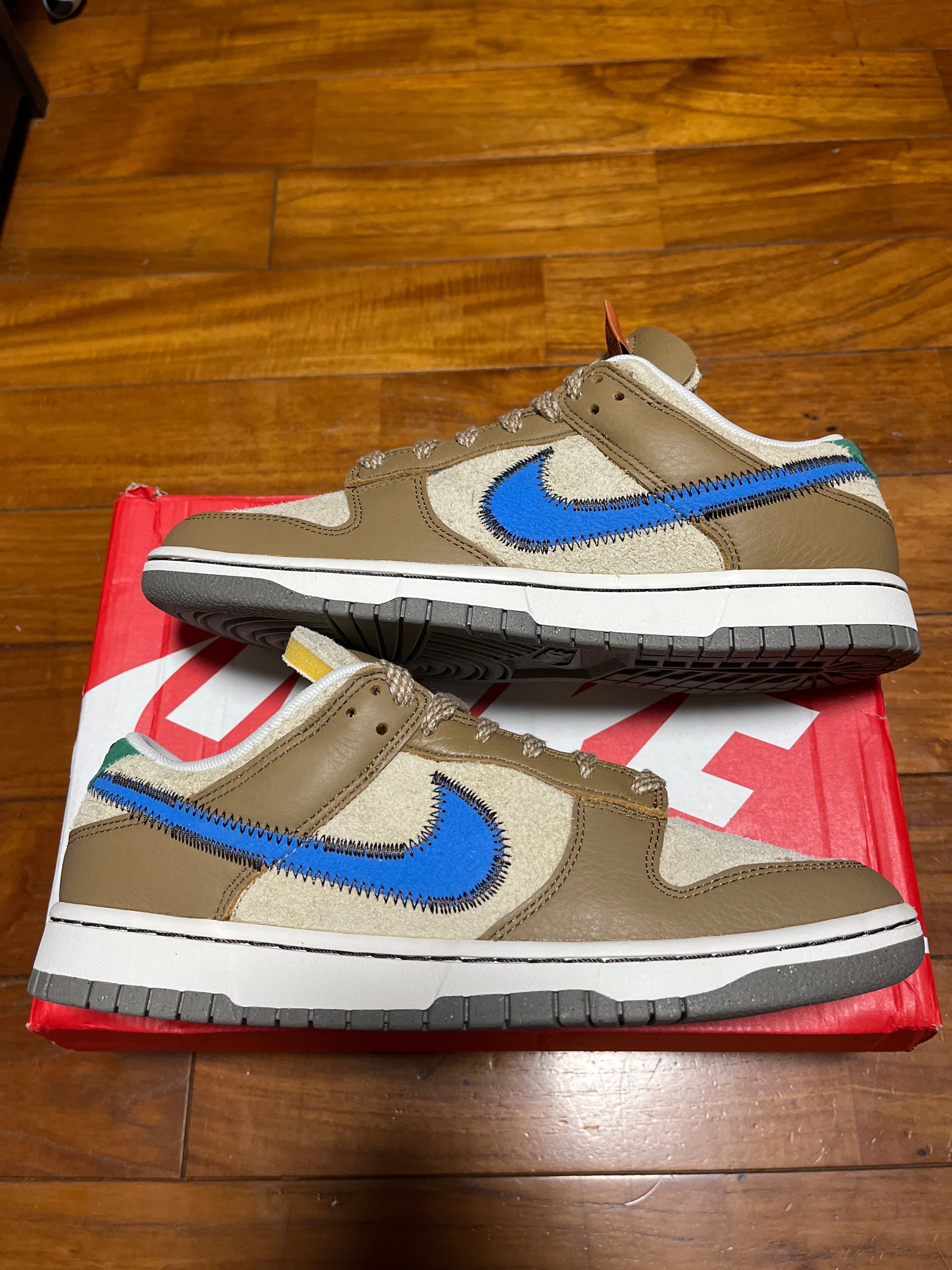 size? × Nike Dunk Low "Dark Driftwood/Photo BlueRattan"