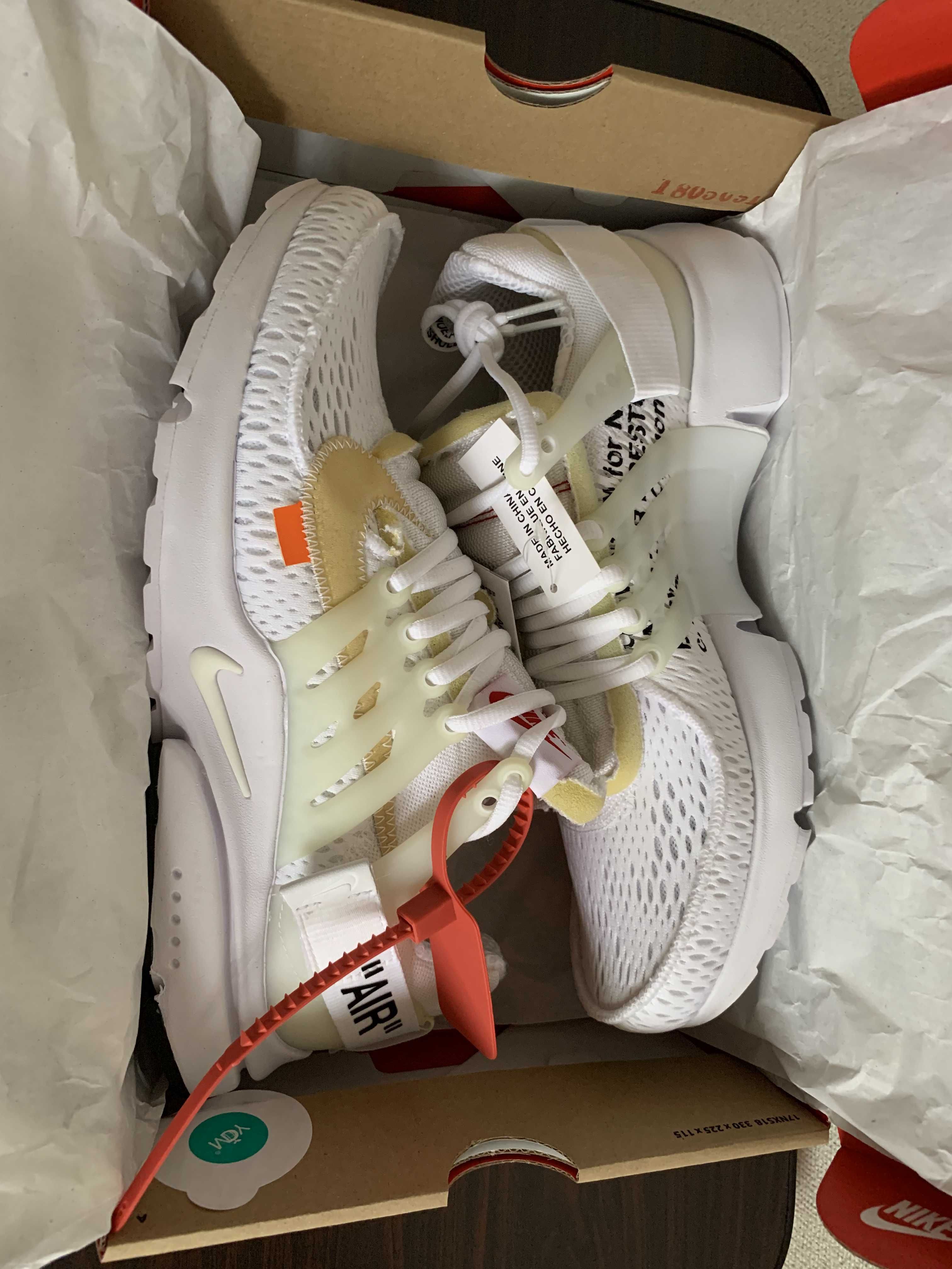 Off-White × Nike Air Presto "White/Black/Cone"