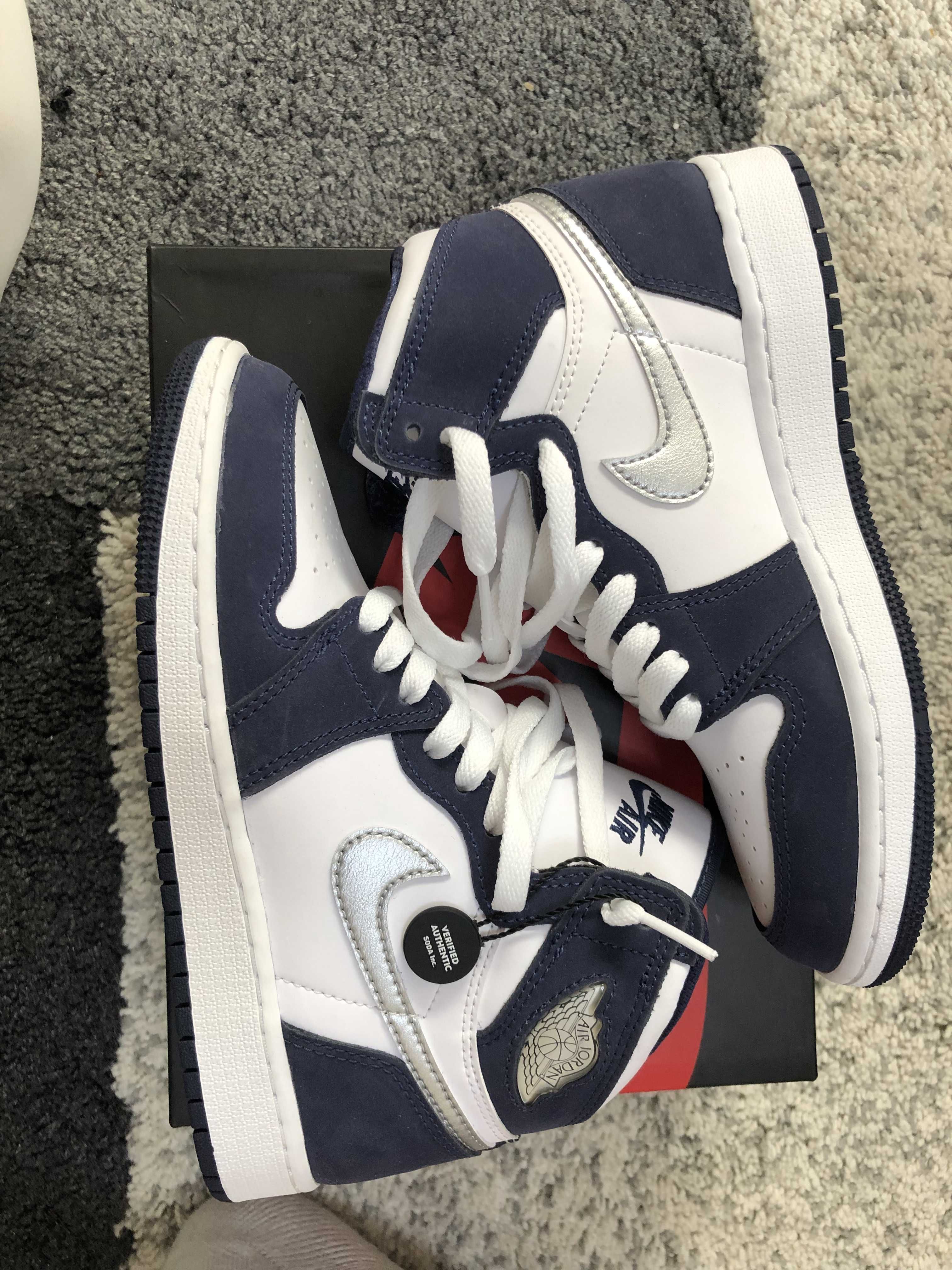 Nike GS Air Jordan 1 High OG CO.JP "Midnight Navy" (2020)(ブリーフケースなし)