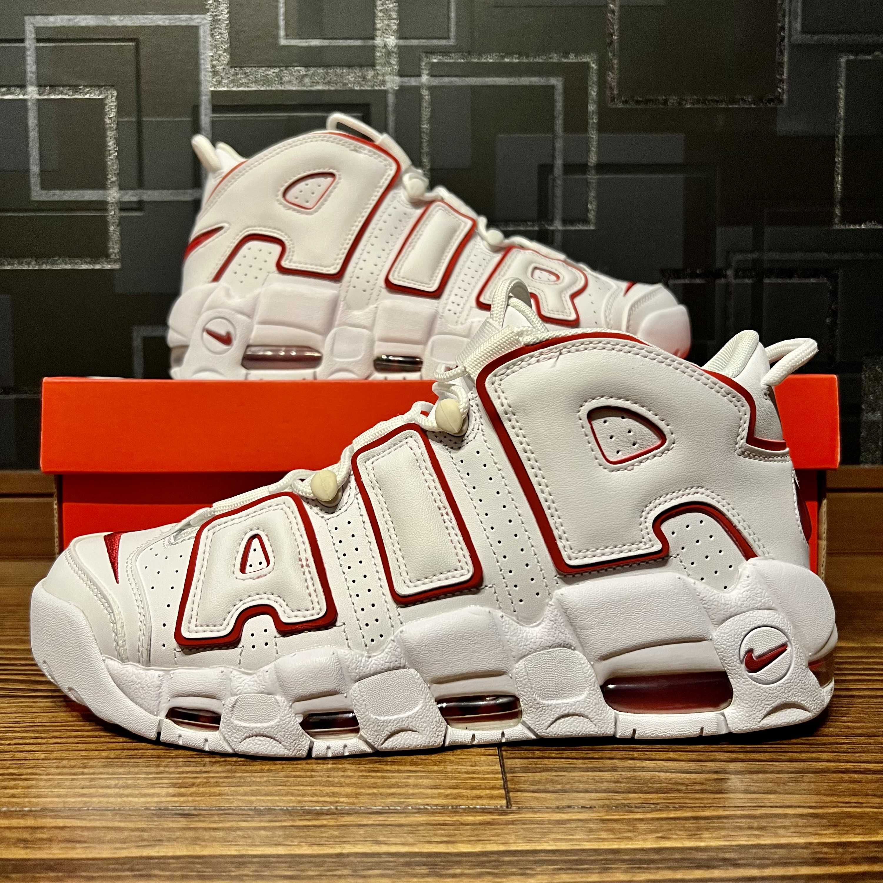 NIKE AIR MORE UPTEMPO "WHITE/VARSITY RED" (2021)