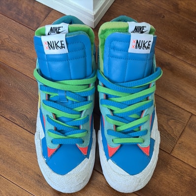 KAWS × sacai × Nike Blazer Low "Neptune Blue"
