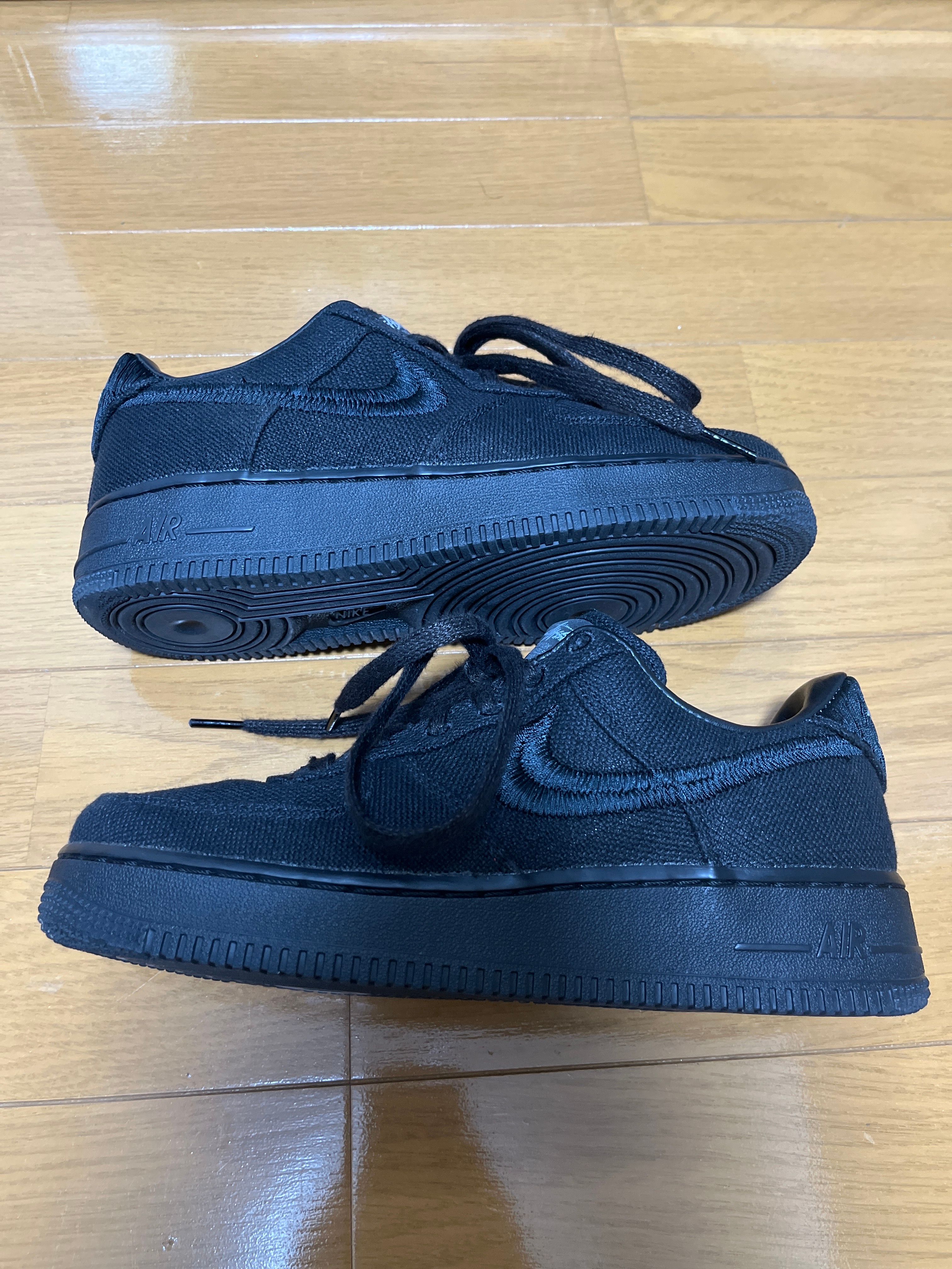 Stussy × Nike Air Force 1 Low "Triple Black"