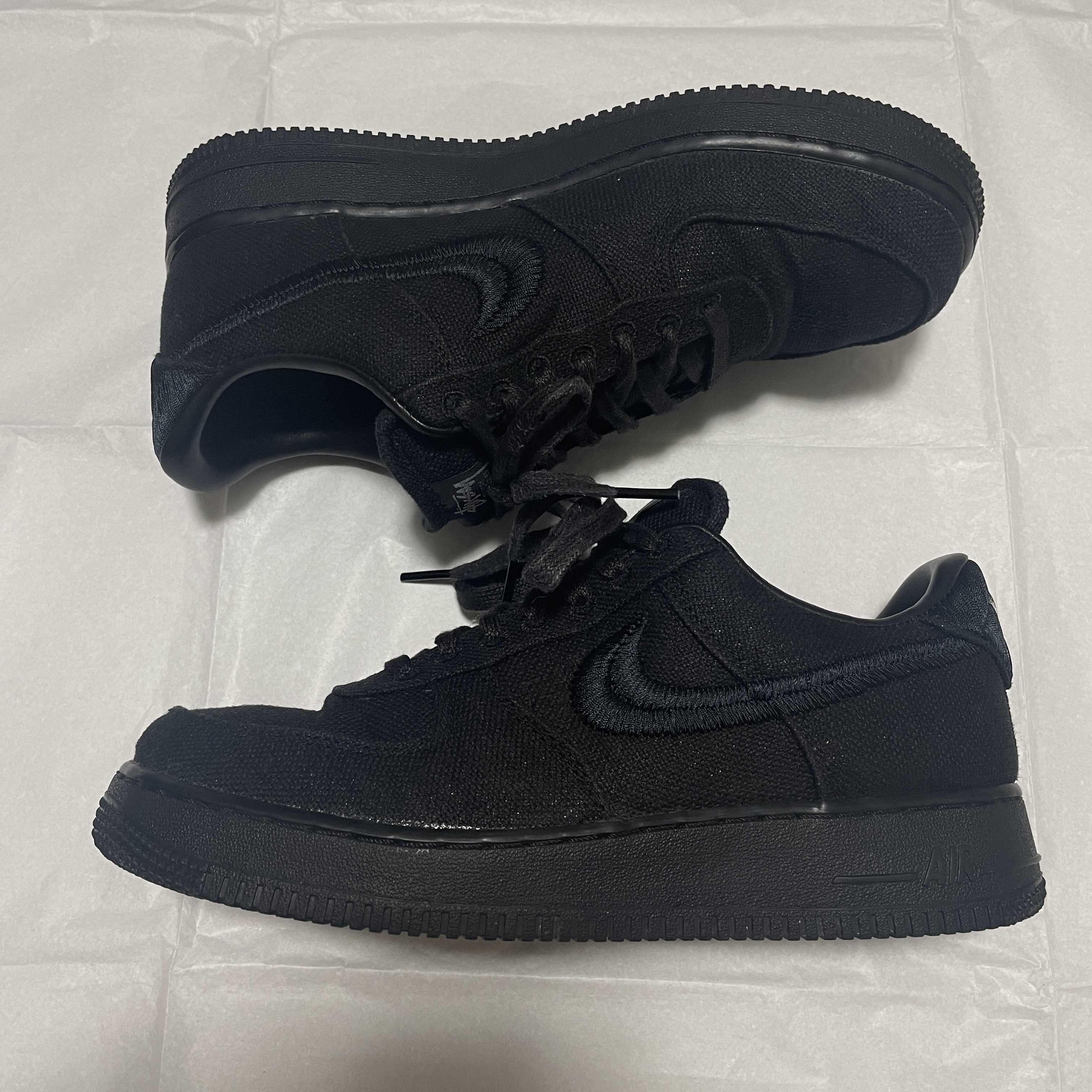 Stussy × Nike Air Force 1 Low "Triple Black"