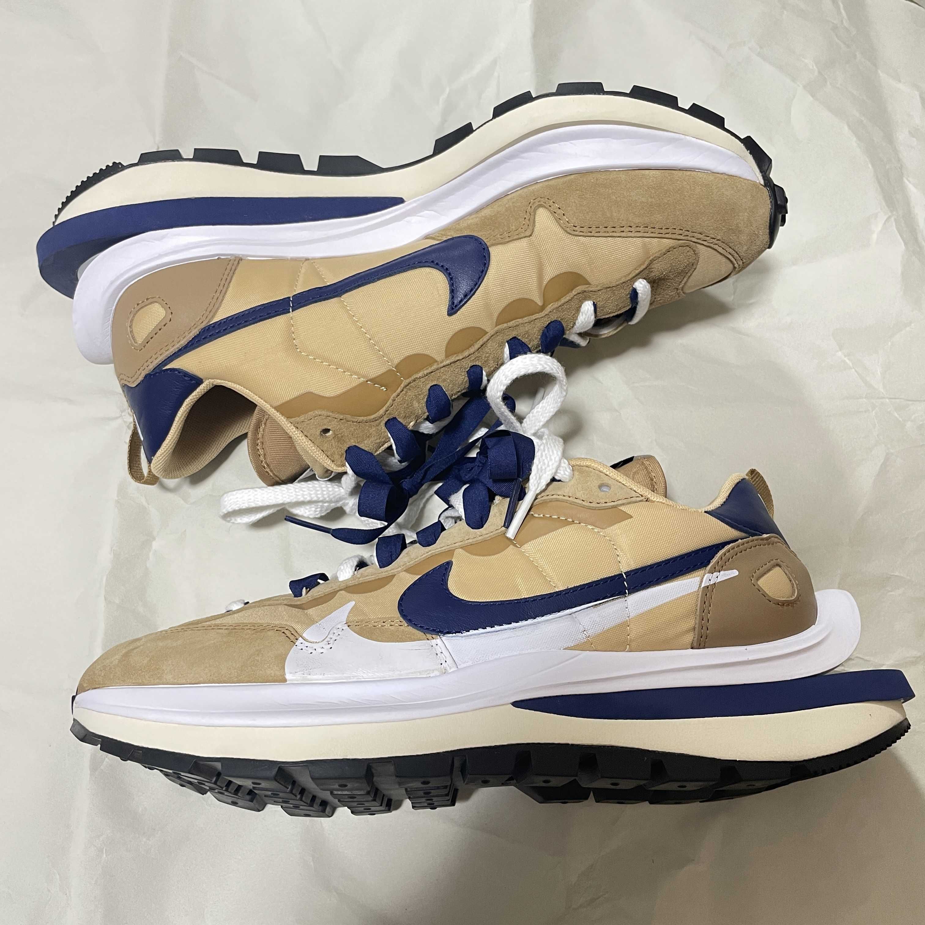 Sacai × Nike Vapor Waffle "Sesame And Blue Void"