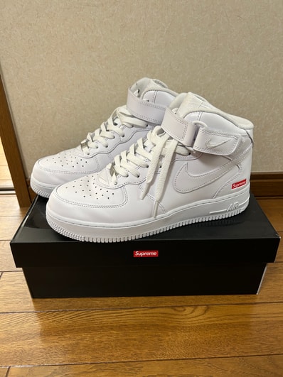 Supreme × Nike Air Force 1 Mid "White" FW24