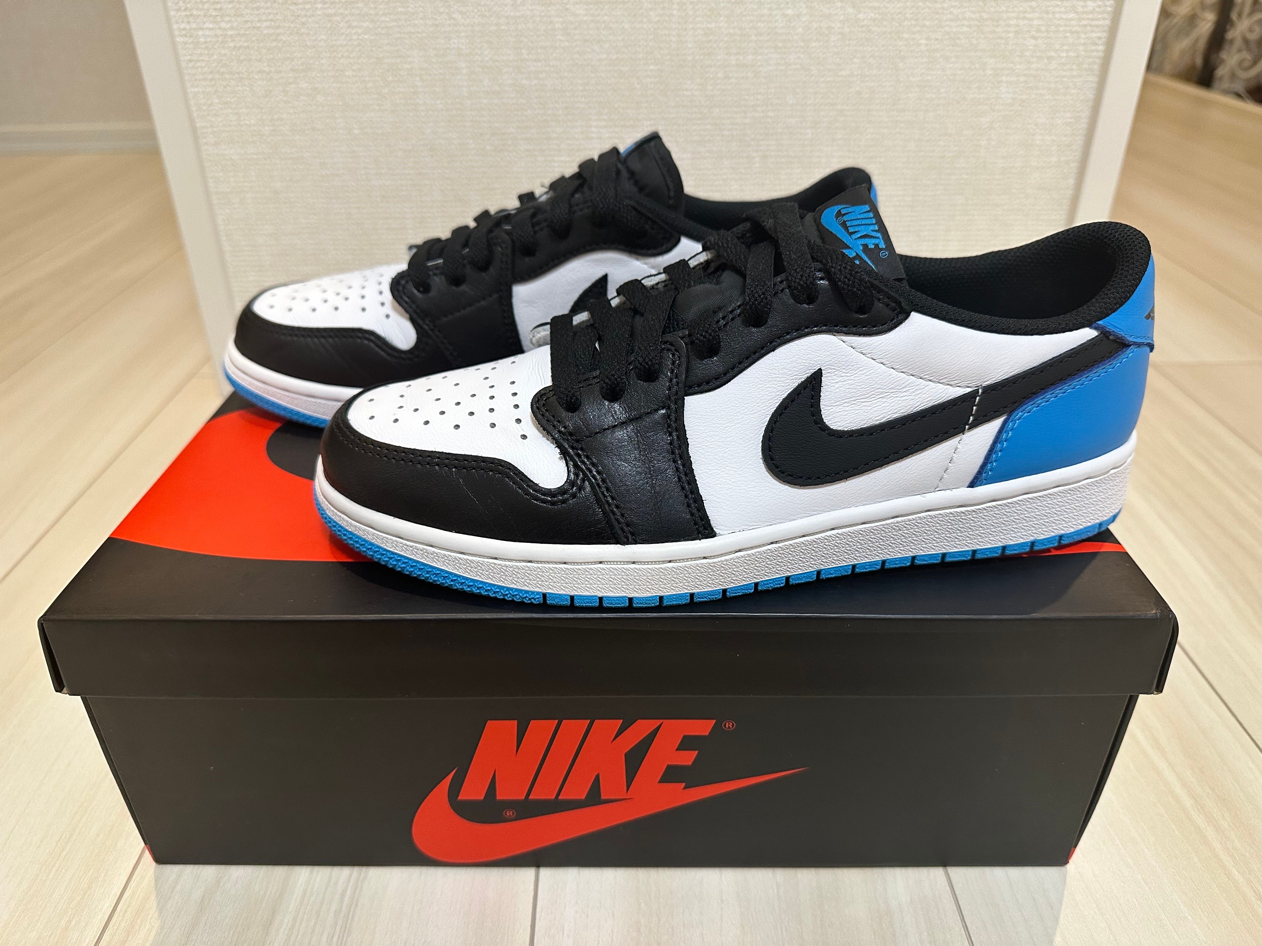 Nike Air Jordan 1 Low OG "Black and Dark Powder Blue/UNC"