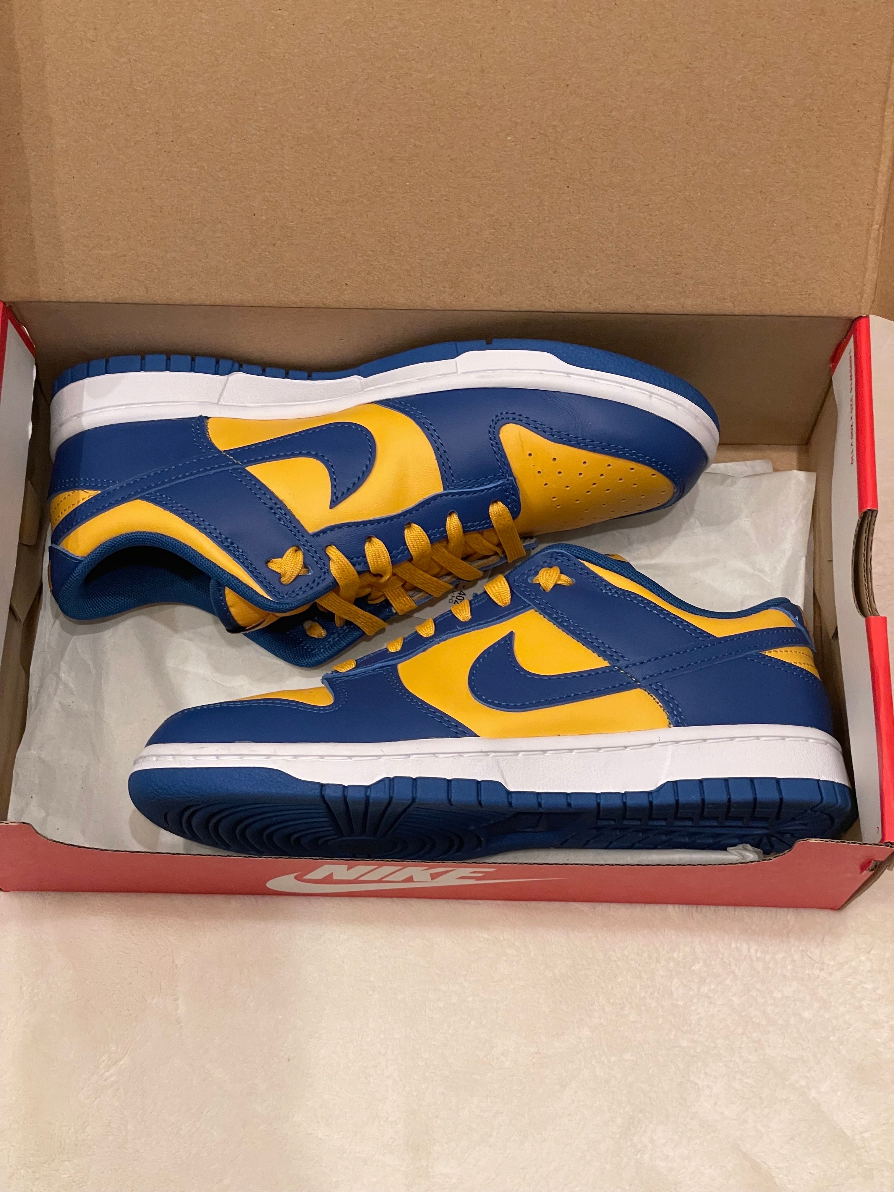 Nike Dunk Low "Blue Jay and University Gold"
