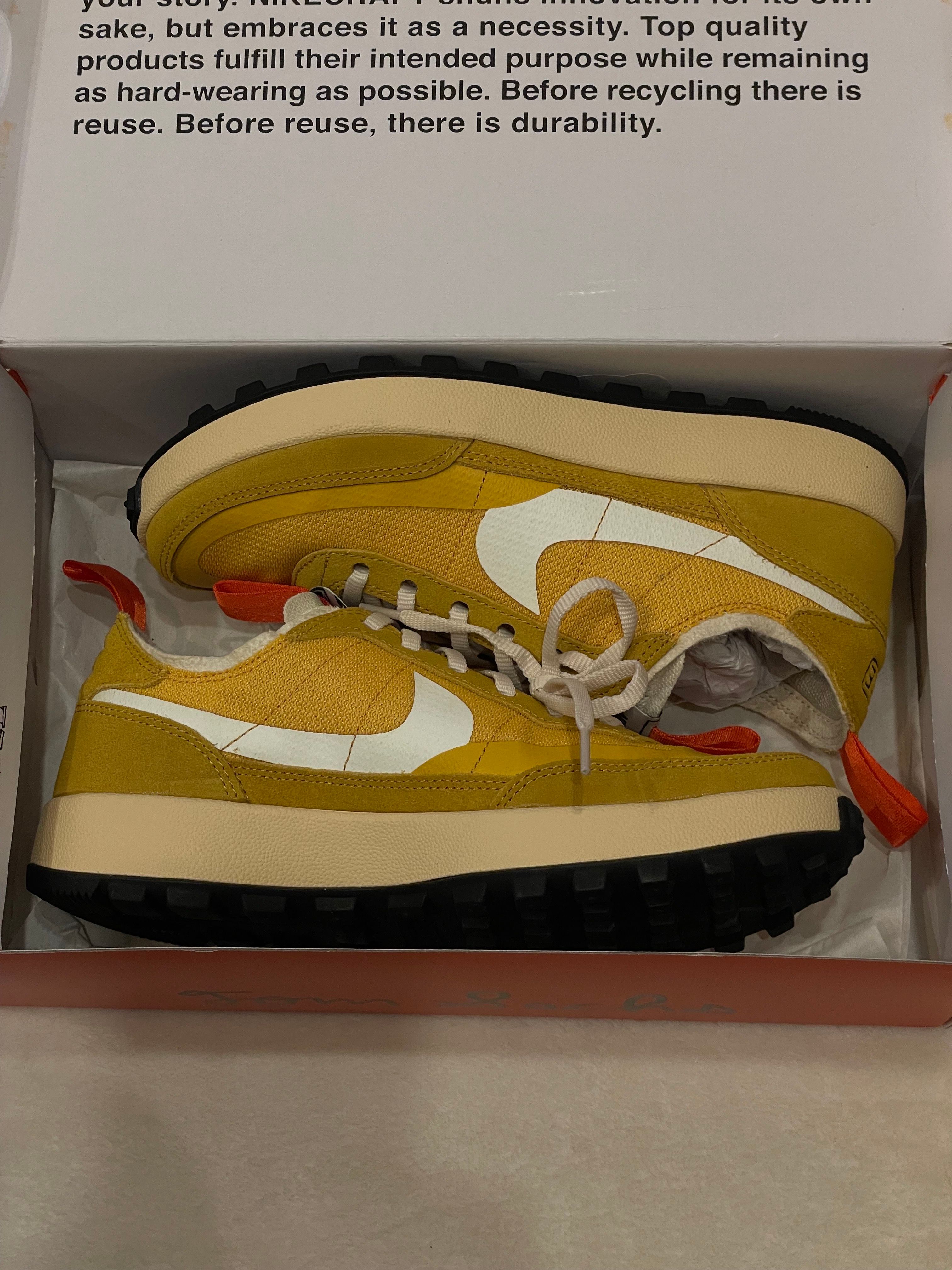 Tom Sachs × NikeCraft Women's General Purpose Shoe "Yellow / Archive"