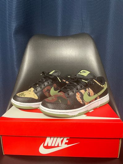 NIKE DUNK LOW SE "BLACK MULTI CAMO"