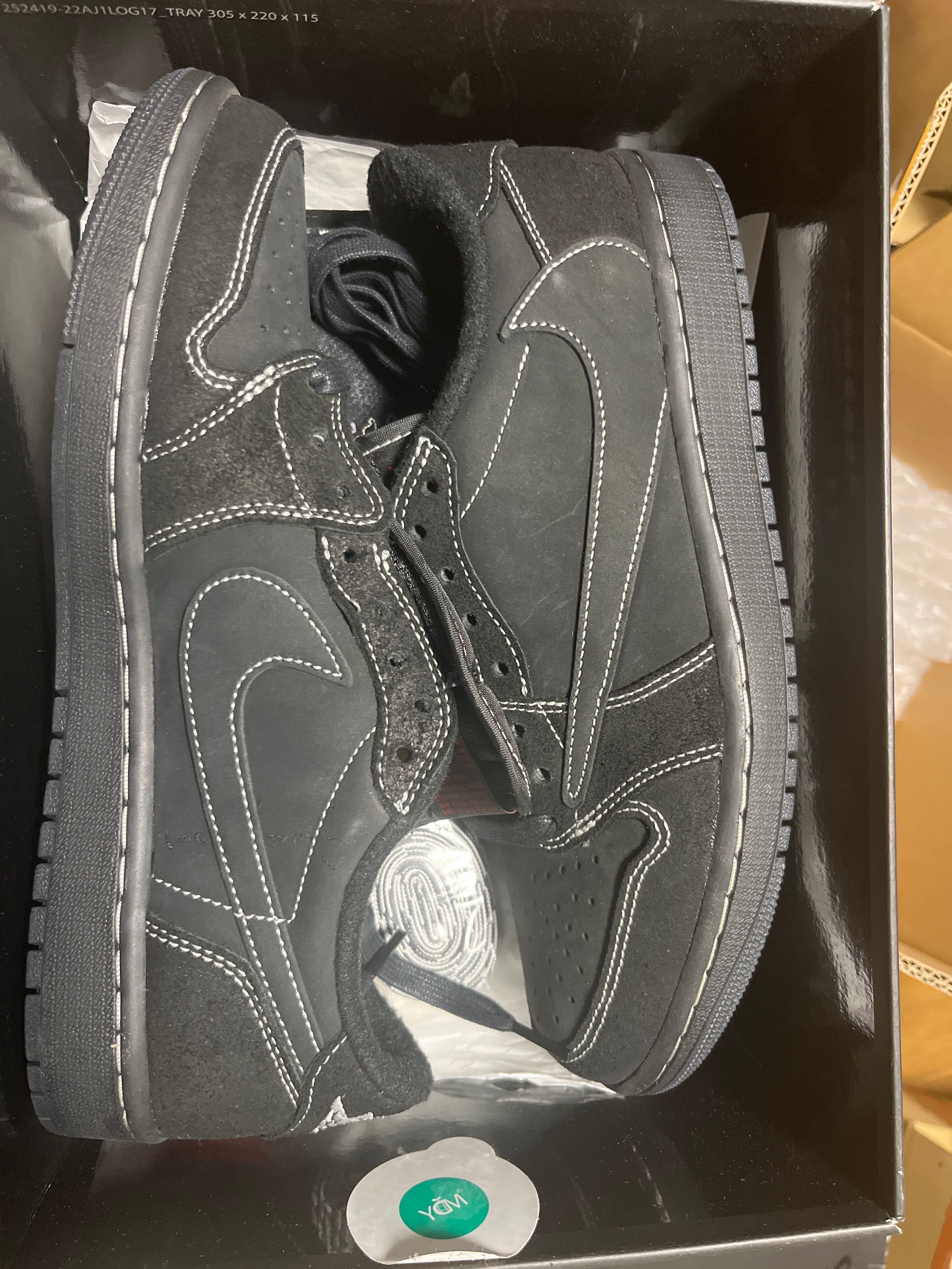 Travis Scott × Nike Air Jordan 1 Low OG SP "Black Phantom"