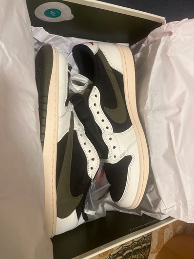 Travis Scott × Nike Women's Air Jordan 1 Low OG "Medium Olive"