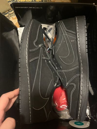 Travis Scott × Nike Air Jordan 1 Low OG SP "Black Phantom"