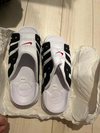 Nike Air More Uptempo Slide "White and Black"