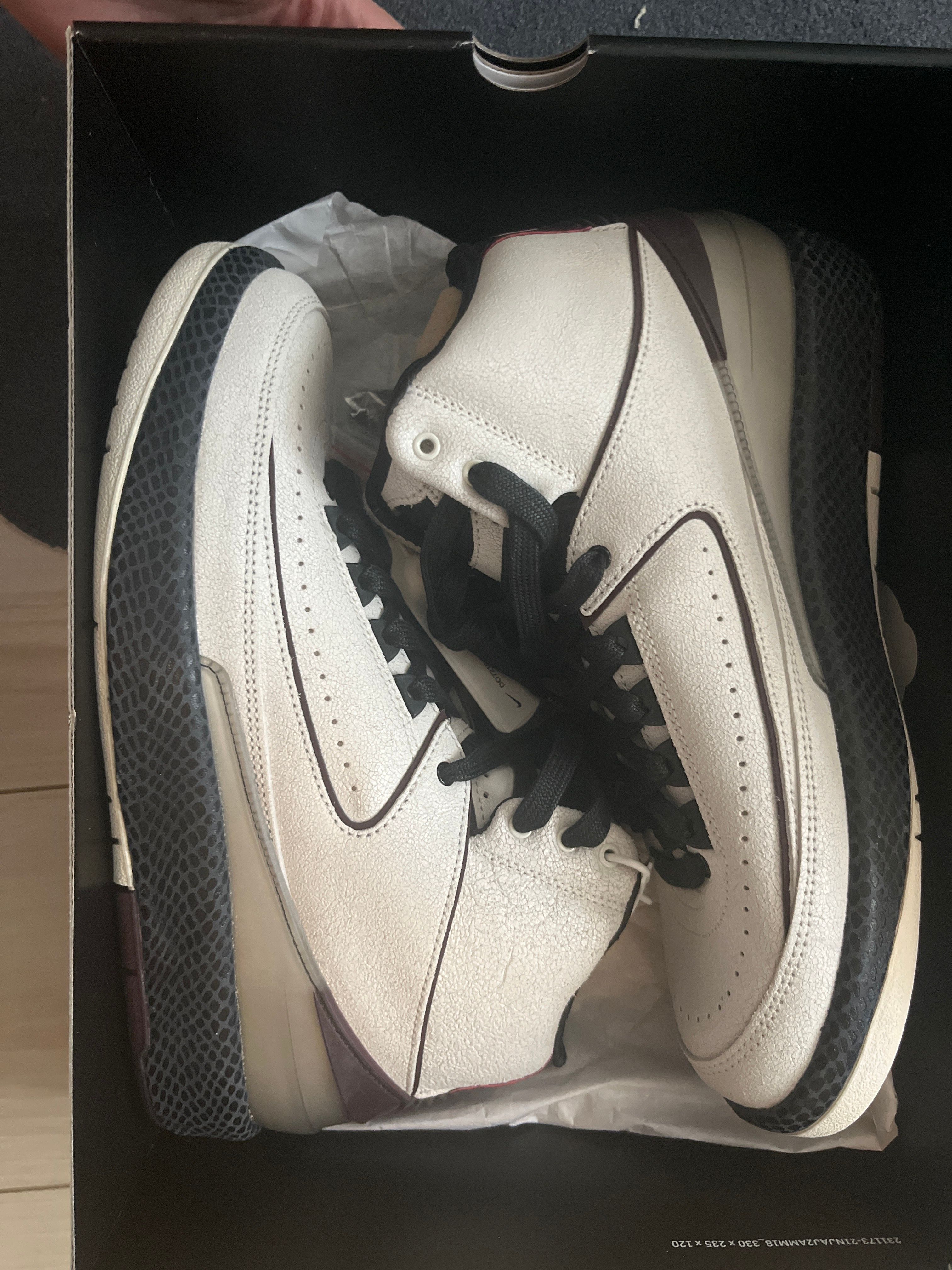 A Ma Maniere × Nike Air Jordan 2 "Airness/Sail and Burgundy"