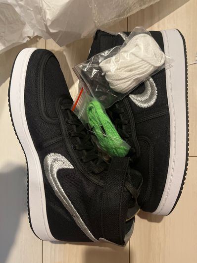 Stussy × Nike Vandal High "Black"