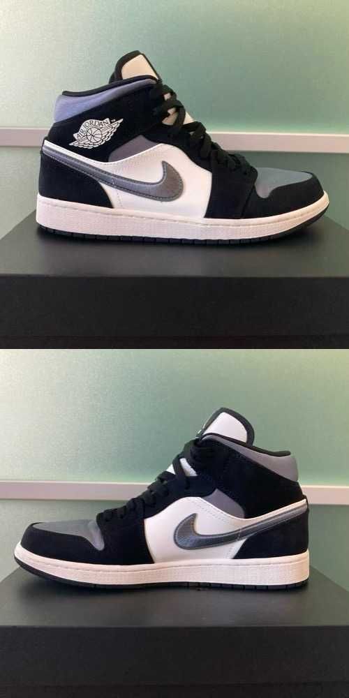 NIKE AIR JORDAN 1 MID SE "WHITE/BLACK/SATIN BLUE"