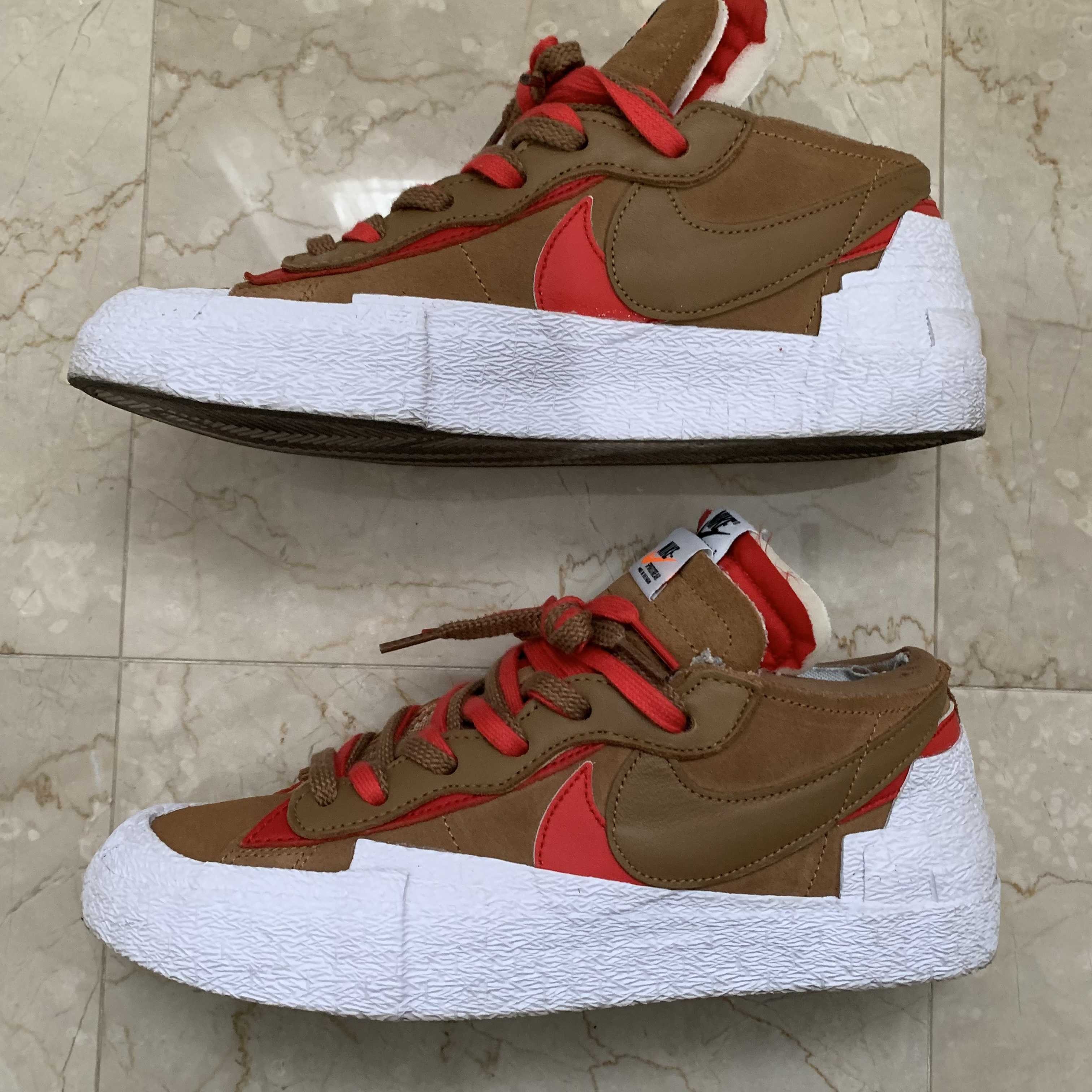 SACAI × NIKE BLAZER LOW "BRITISH TAN"