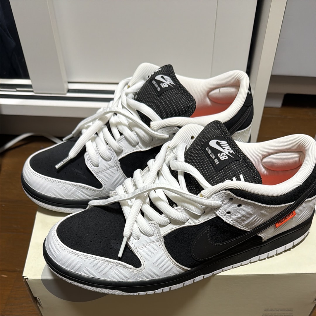 TIGHTBOOTH × Nike SB Dunk Low Pro QS "Black and White"