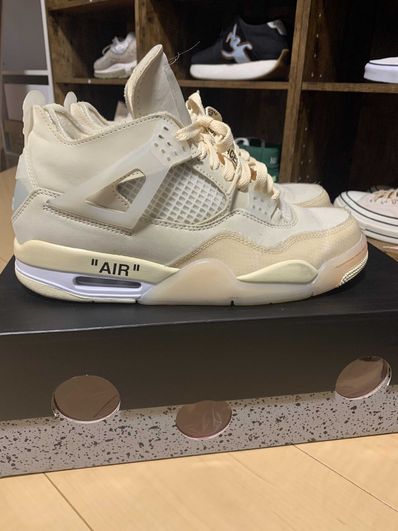 Off-White × Nike Women's Air Jordan 4 SP "Sail"