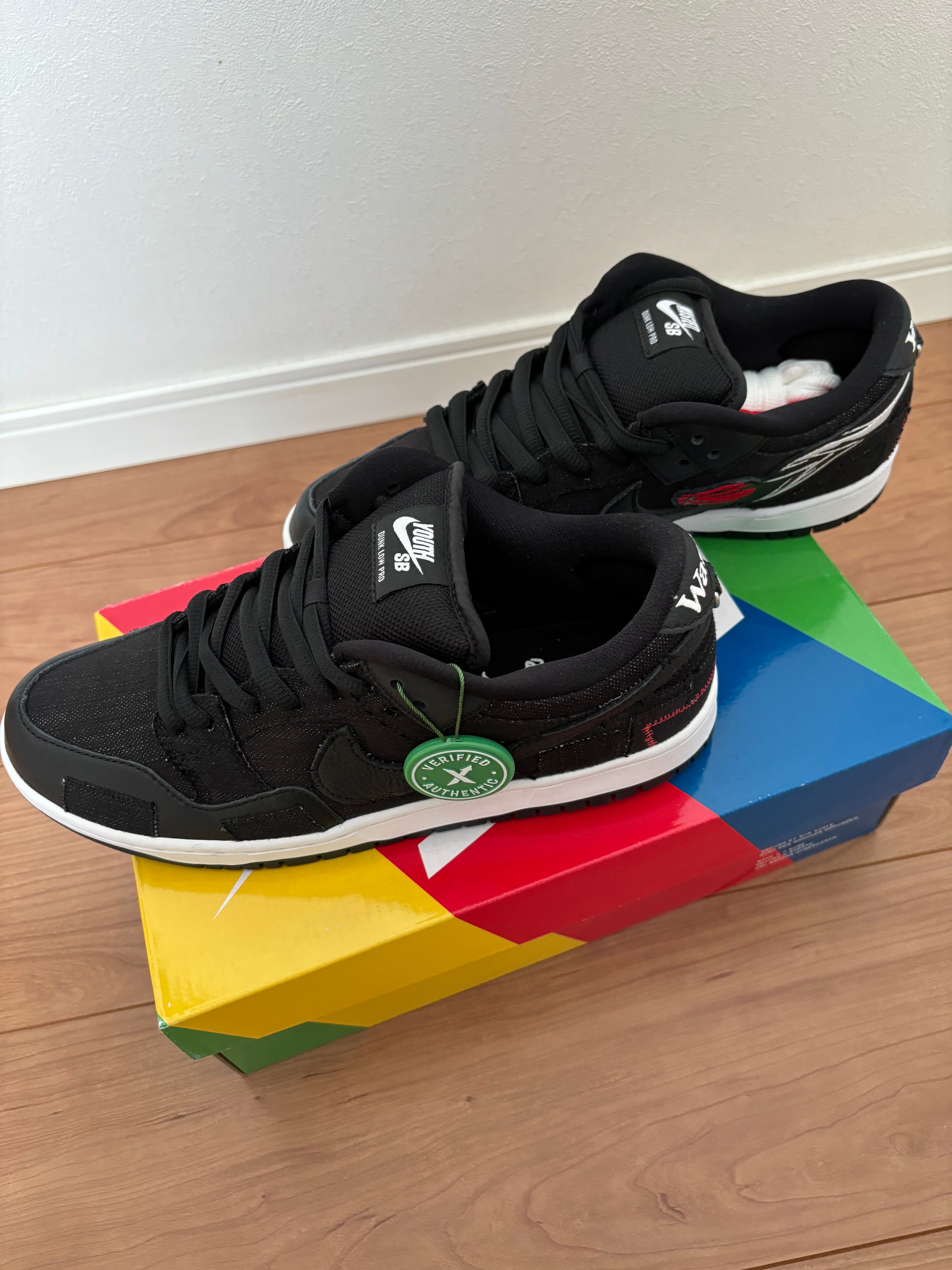 Wasted Youth × Nike SB Dunk Low "Black Denim" / VERDY