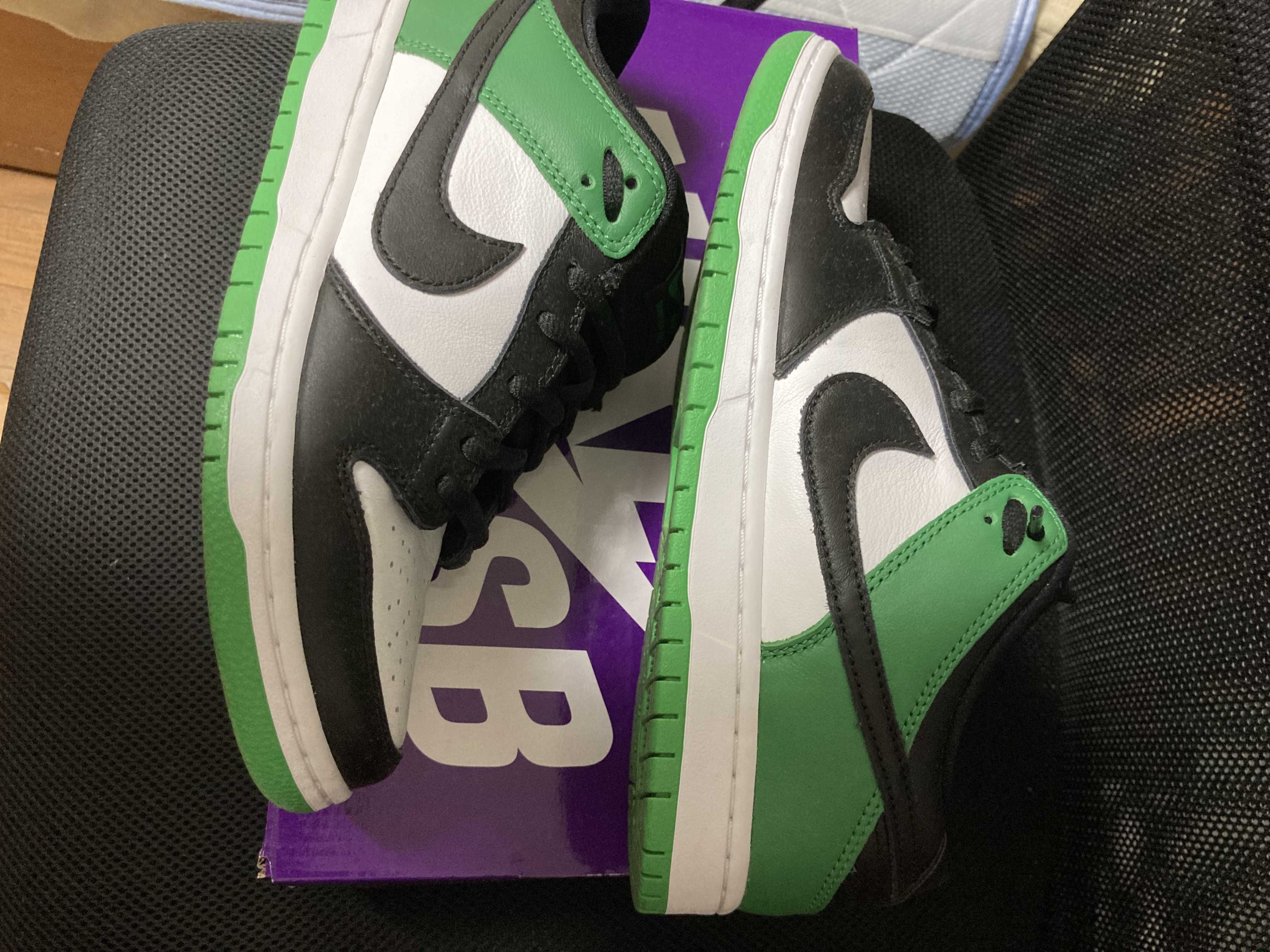 Nike SB Dunk Low Pro "Black and Classic Green"