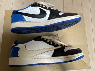Travis Scott × fragment design × Nike Air Jordan 1 Low OG SP "Military Blue"