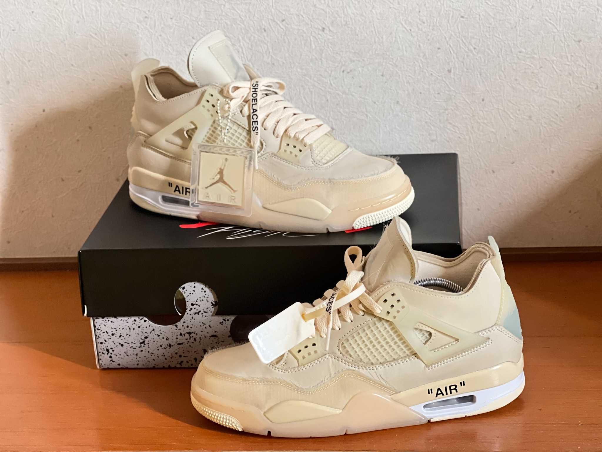 Off-White × Nike Women's Air Jordan 4 SP "Sail"