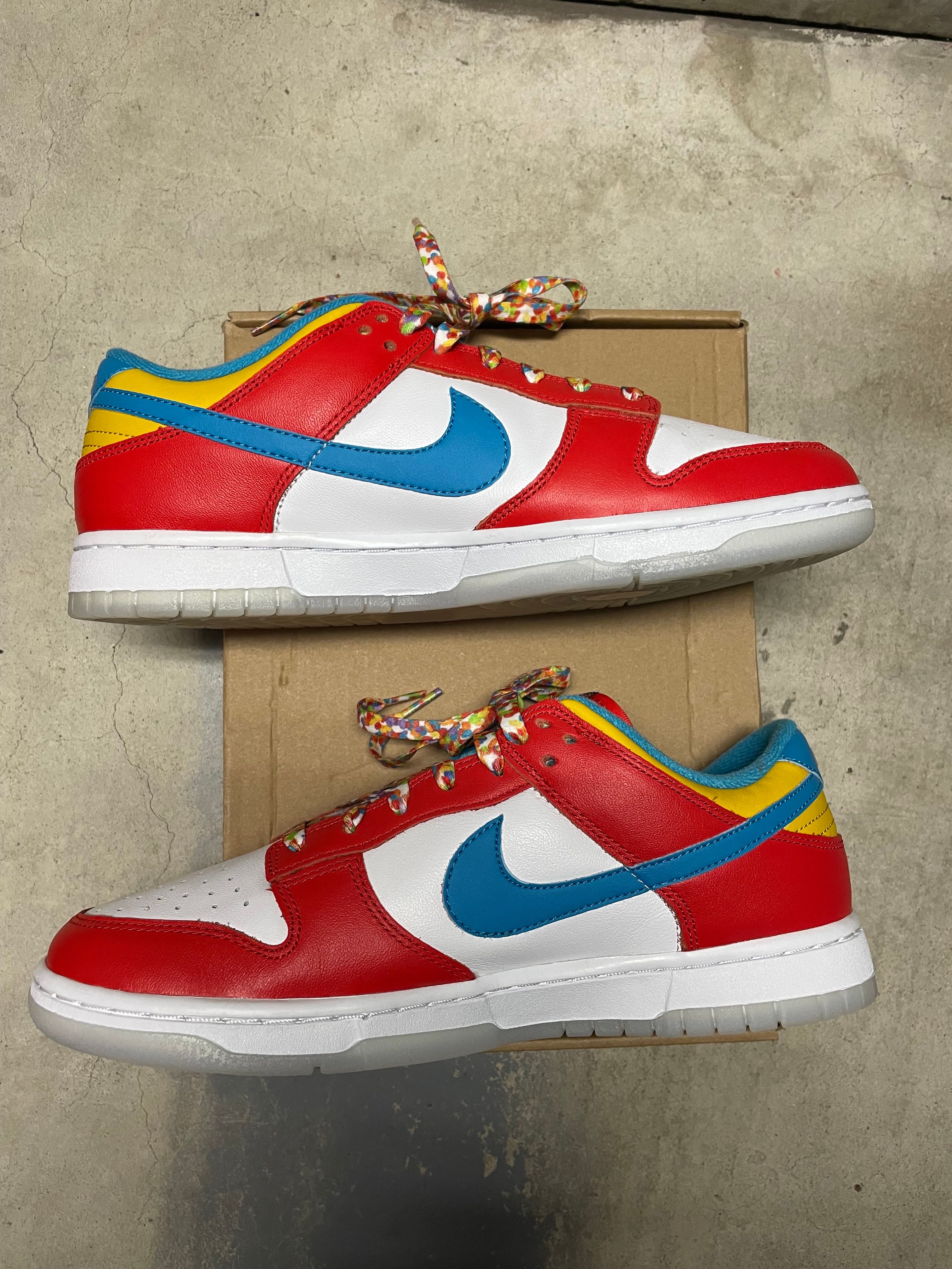 FRUiTY PEBBLESTM × Nike Dunk Low QS "Habanero Red/Dark Sulfur/Laser Blue"