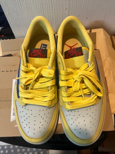 Travis Scott × Nike Women's Air Jordan 1 Retro Low OG "Canary"