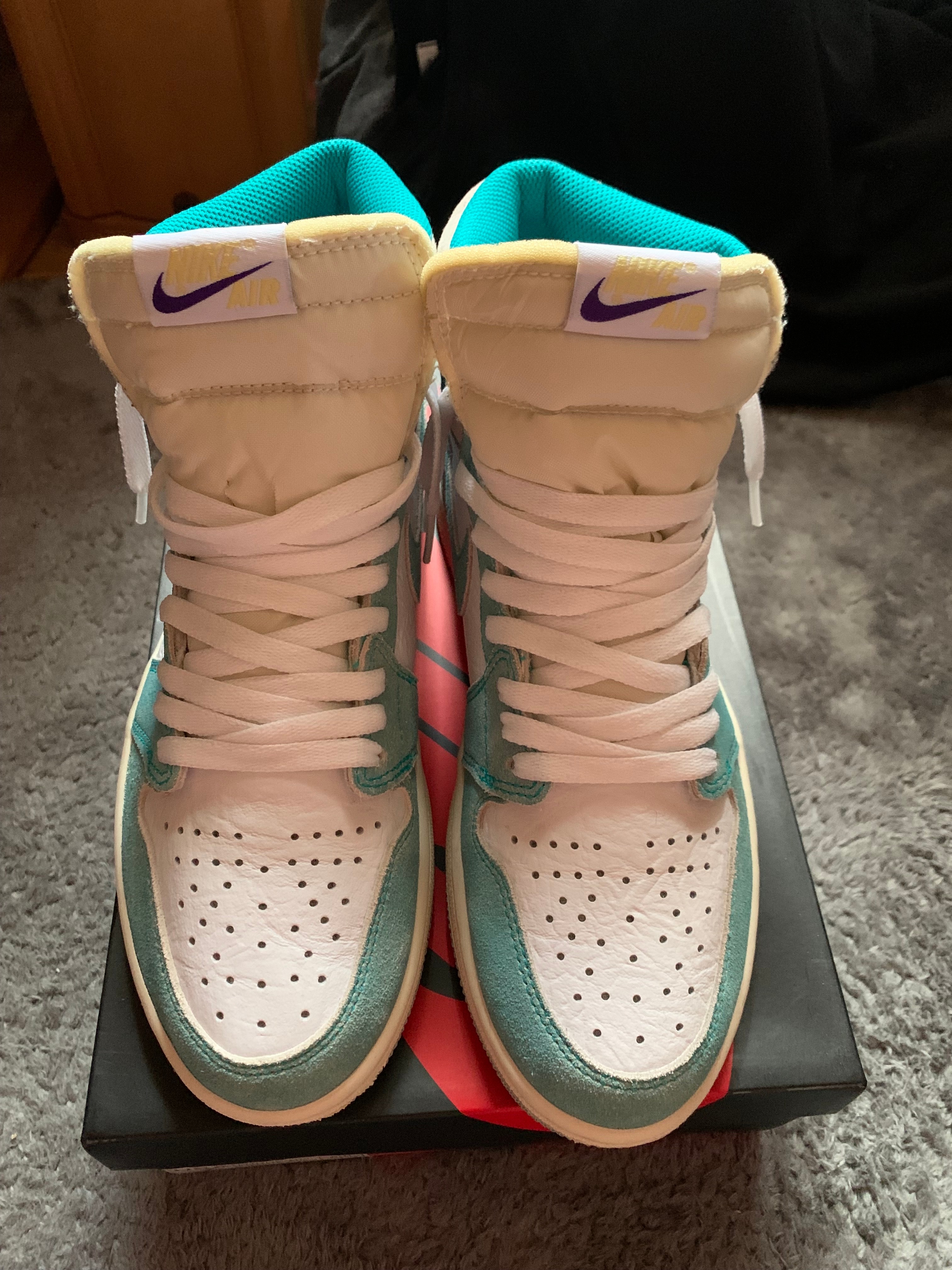 ナイキ エアジョーダン1 レトロ ハイ OG ターボ グリーン 25.5cmの中古